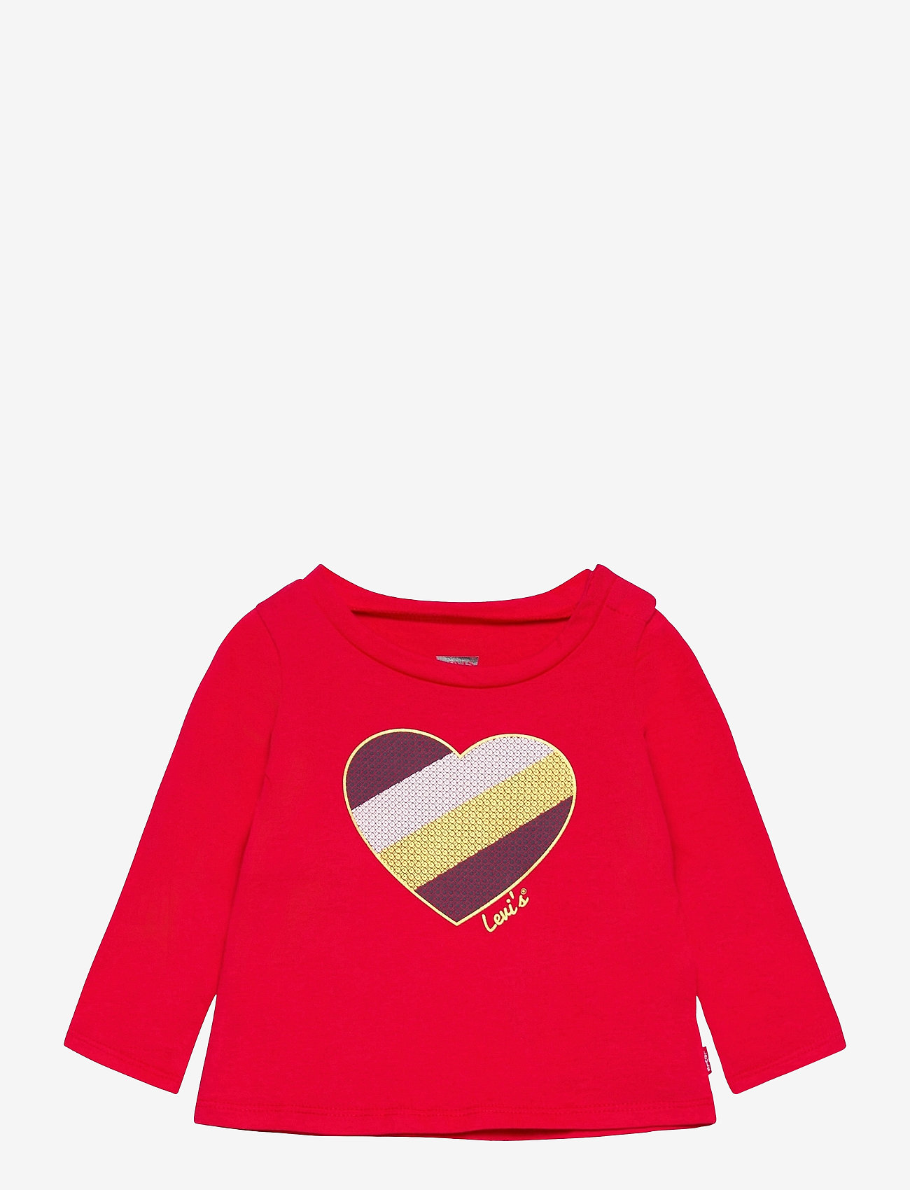 Levi's - LVG LS GRAPHIC TEE - långärmade t-shirts - super red - 0