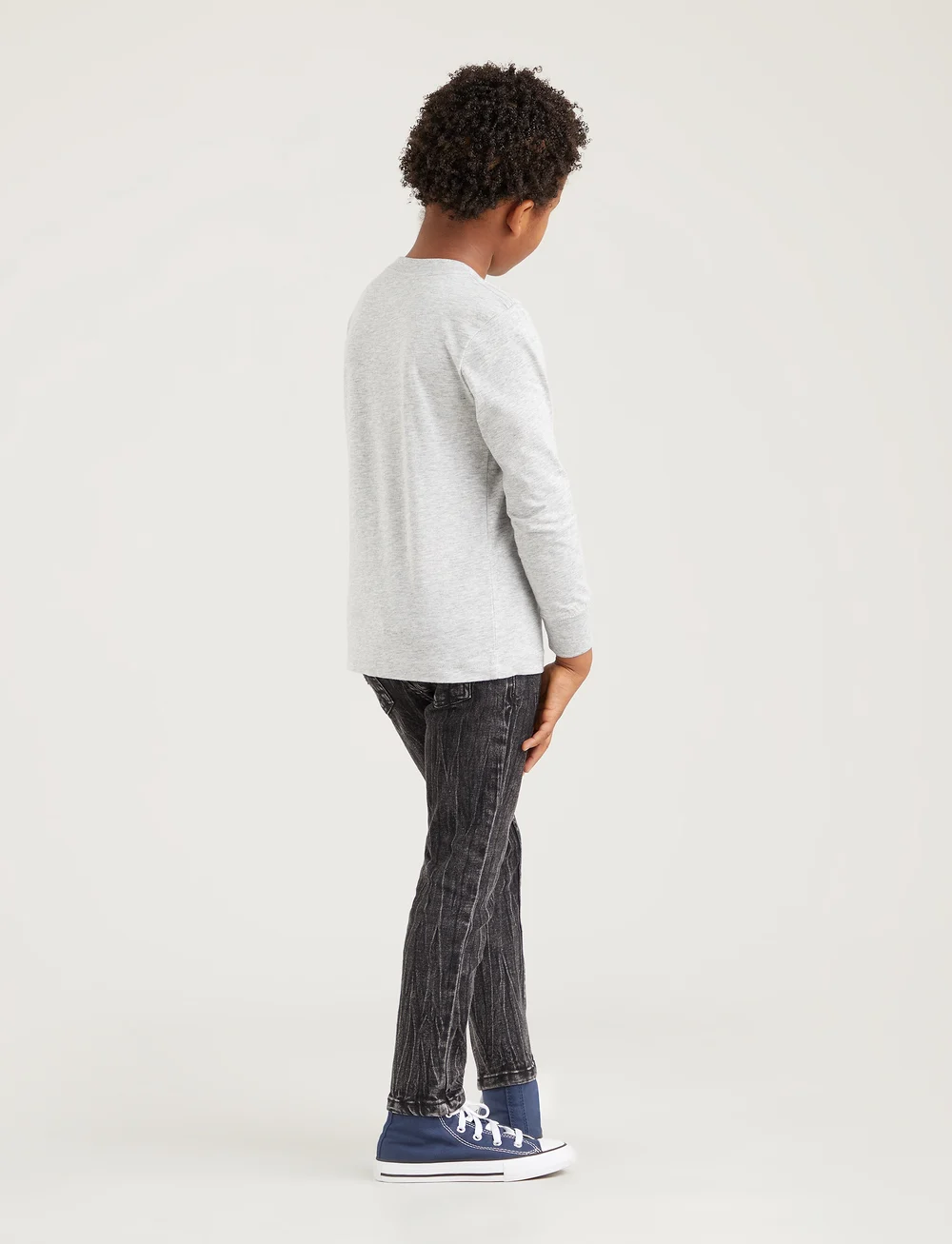 Levi's - LS-L/S TEE - langærmede t-shirts - grey heather - 3