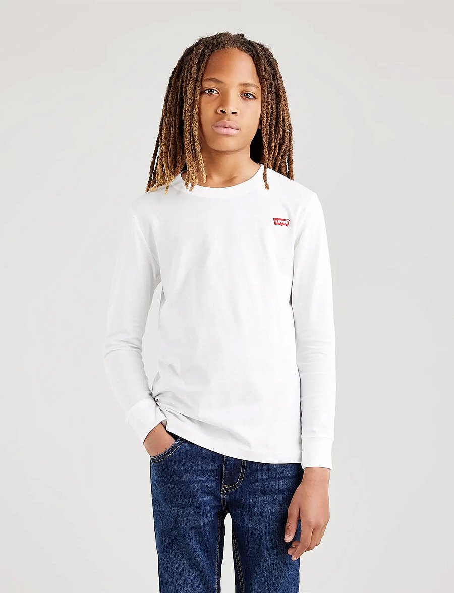 Levi's - Levi's® Batwing Chest Hit Long Sleeve Tee - pitkähihaiset t-paidat - white - 4