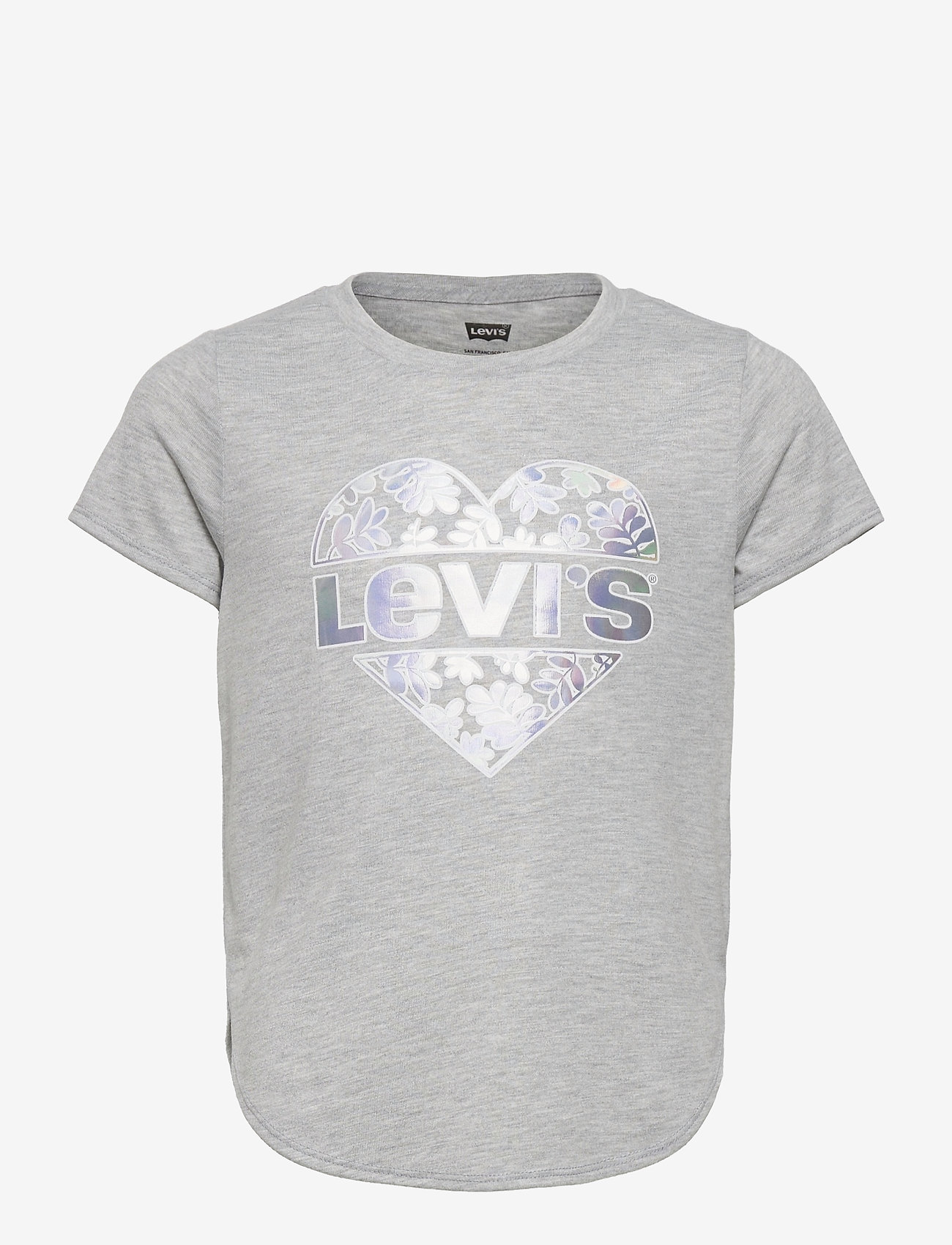 Levi's - LVG HIGH LOW GRAPHIC TEE SHIRT - gray heather - 0