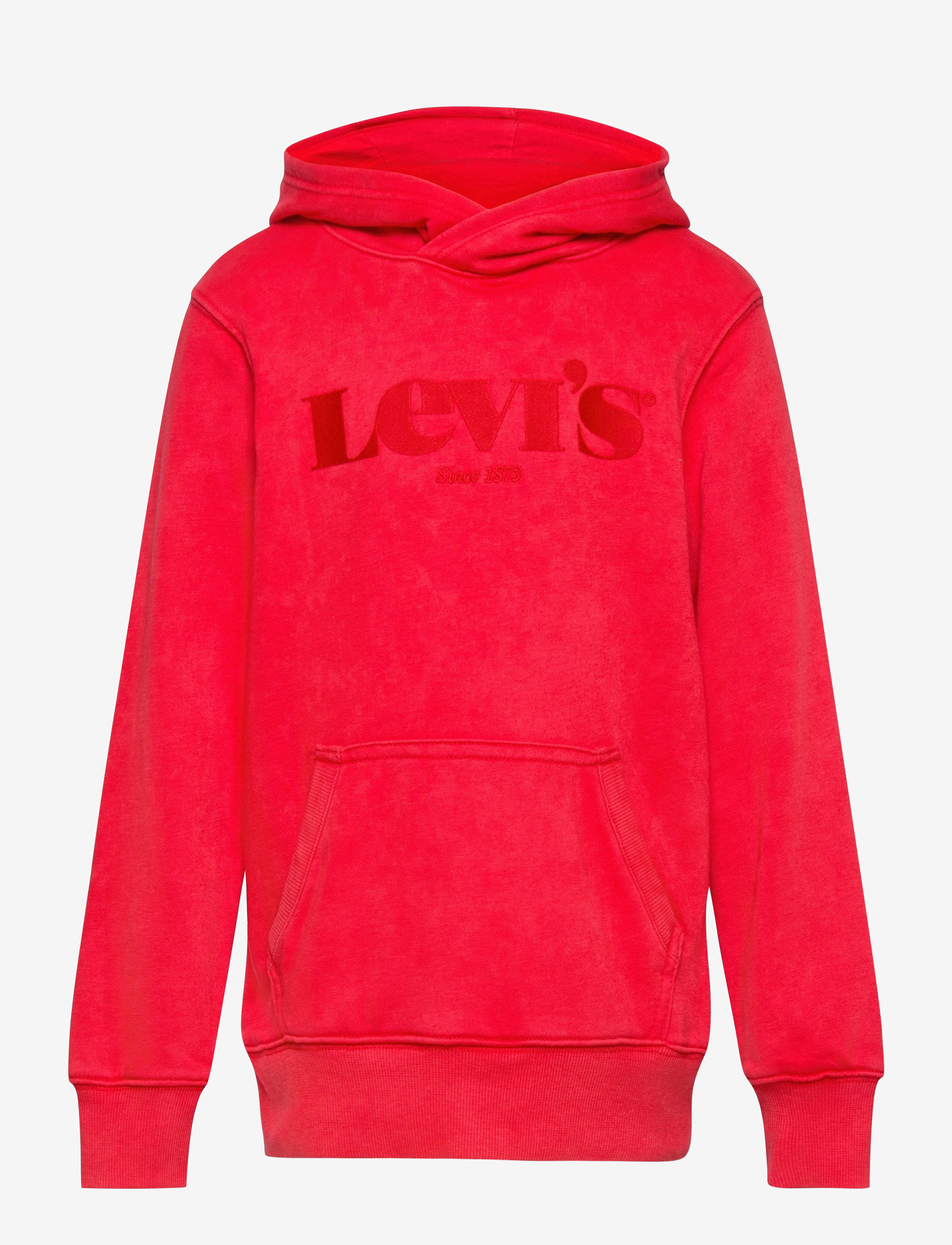 Levi's - LVB WASHED DOWN LOGO PO HOODIE - super red - 0
