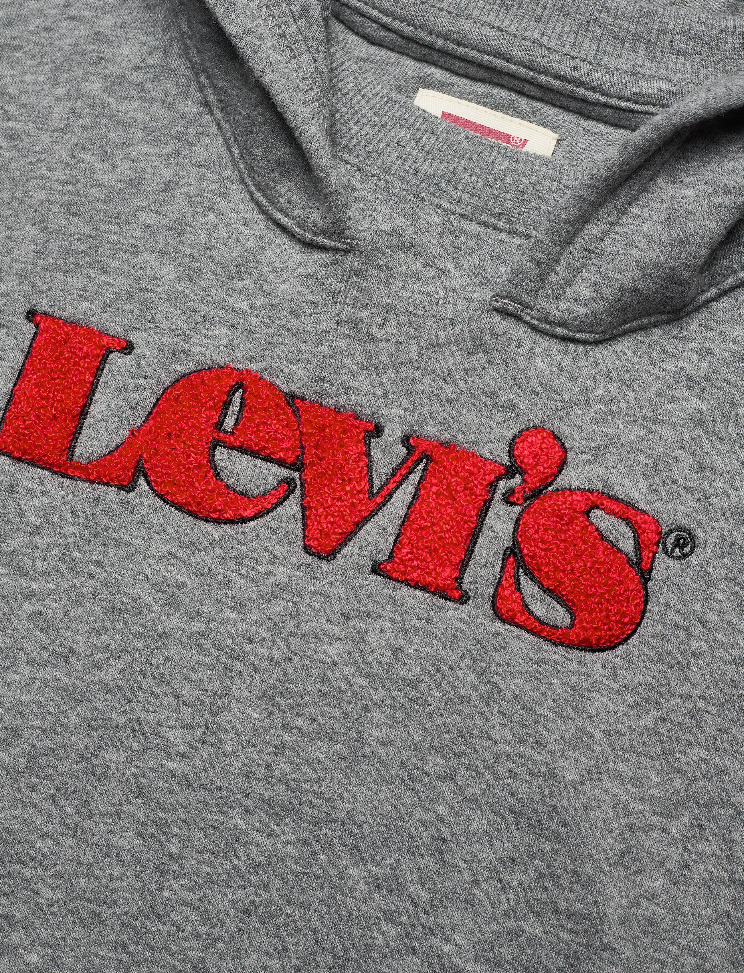 Levi's - LVB GRAPHIC PULLOVER HOODIE - hættetrøjer - dark grey heather - 2