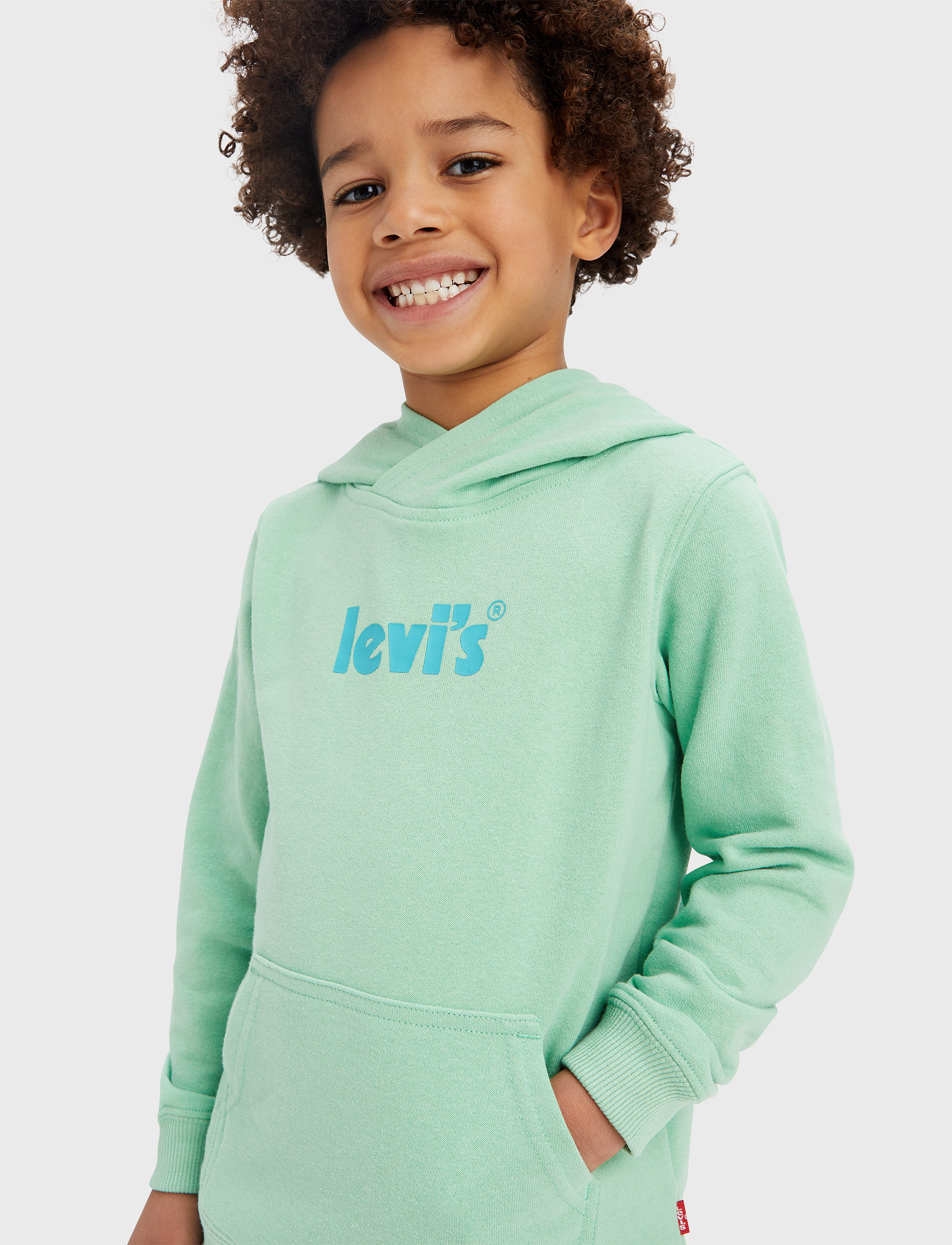 Levi's - Levi's Poster Logo Pullover Hoodie - green - 4