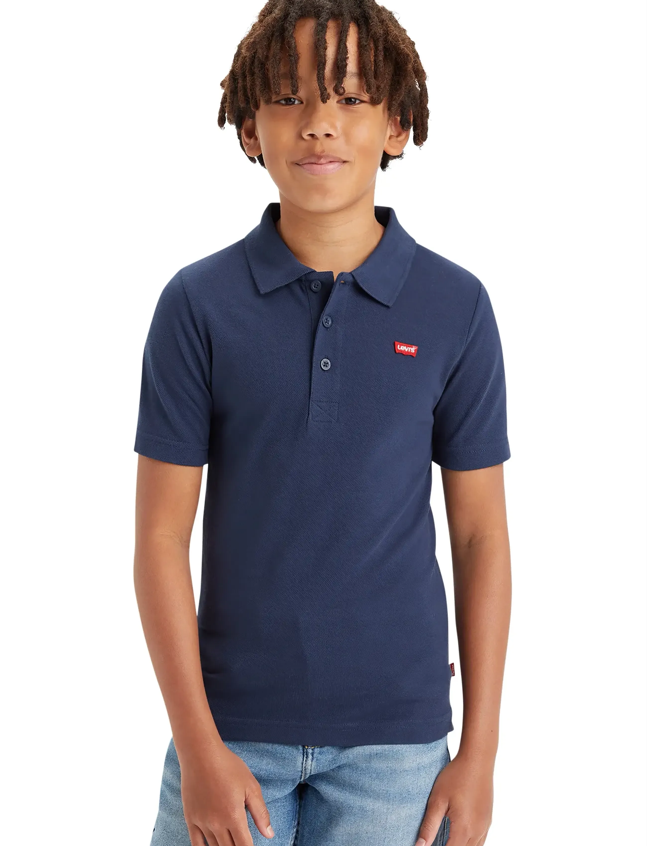 Levi's Batwing Polo Tee, Børn, Kortærmet Poloshirt, Navy, Str: 104