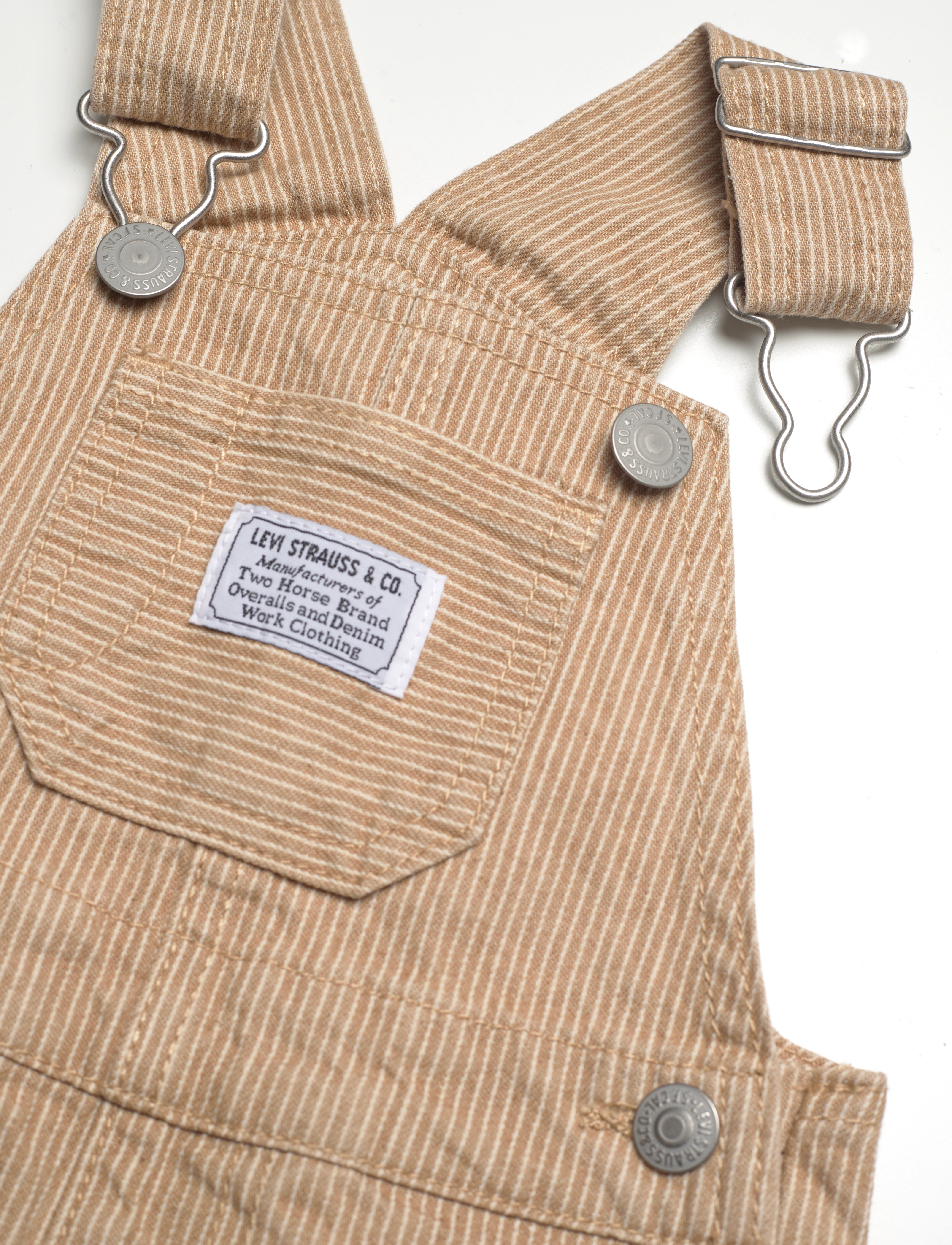 Levi's - Levi's® Railroad Striped Overalls - tan - 2