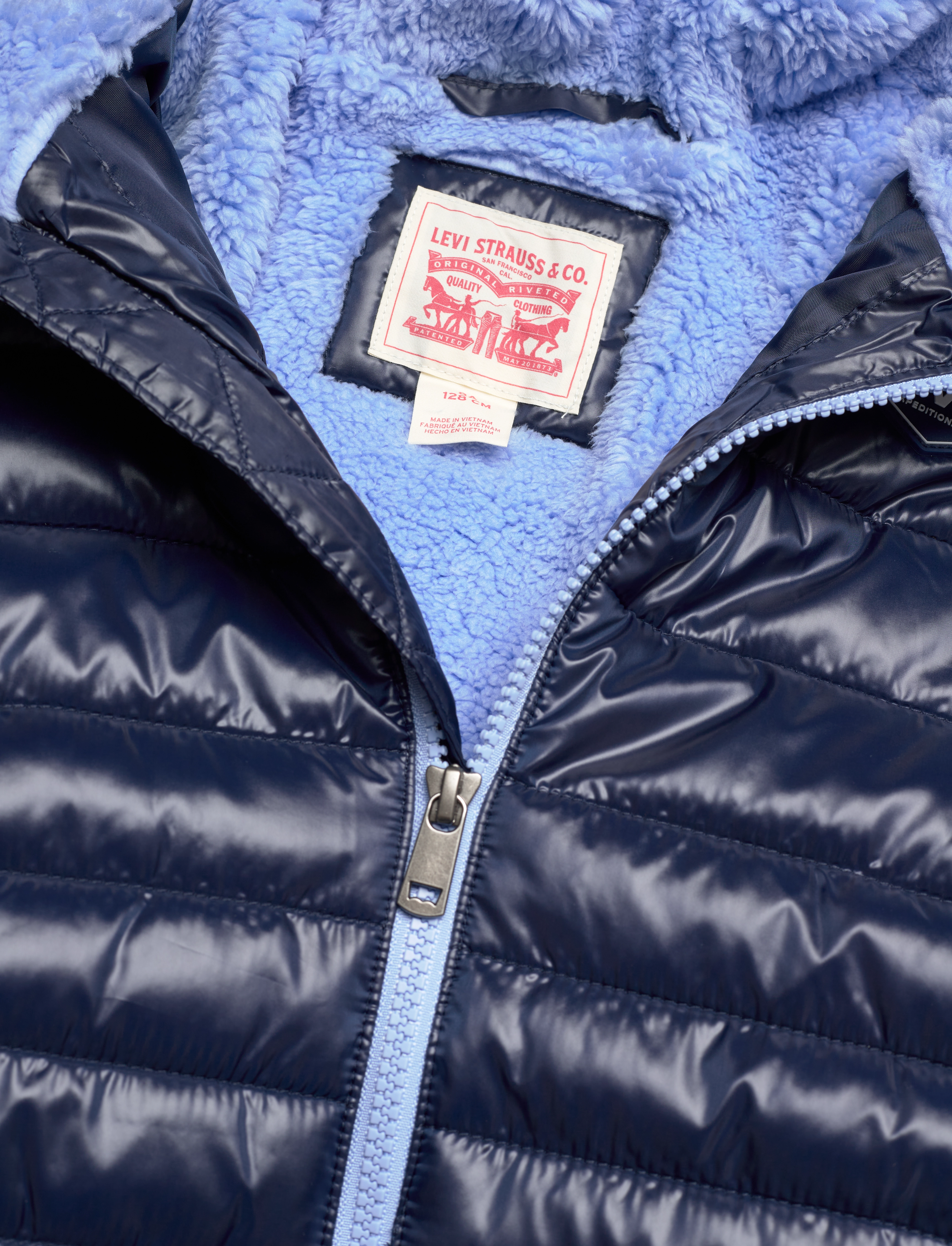 Levi's - LVB SHERPA LINED MDWT PUFFER J / LVB SHERPA LINED MDWT PUFFE - blue - 2