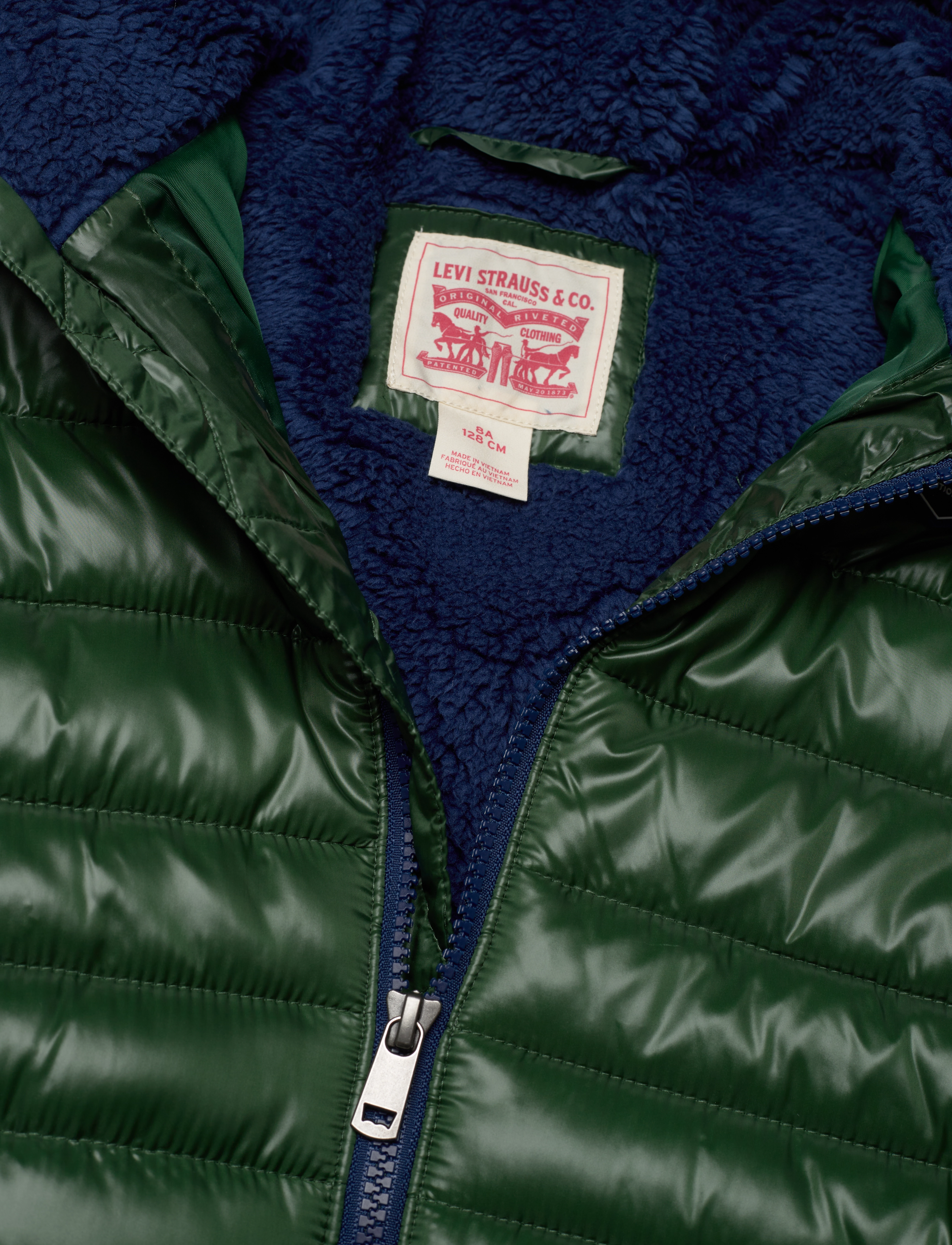 Levi's - LVB SHERPA LINED MDWT PUFFER J / LVB SHERPA LINED MDWT PUFFE - green - 2