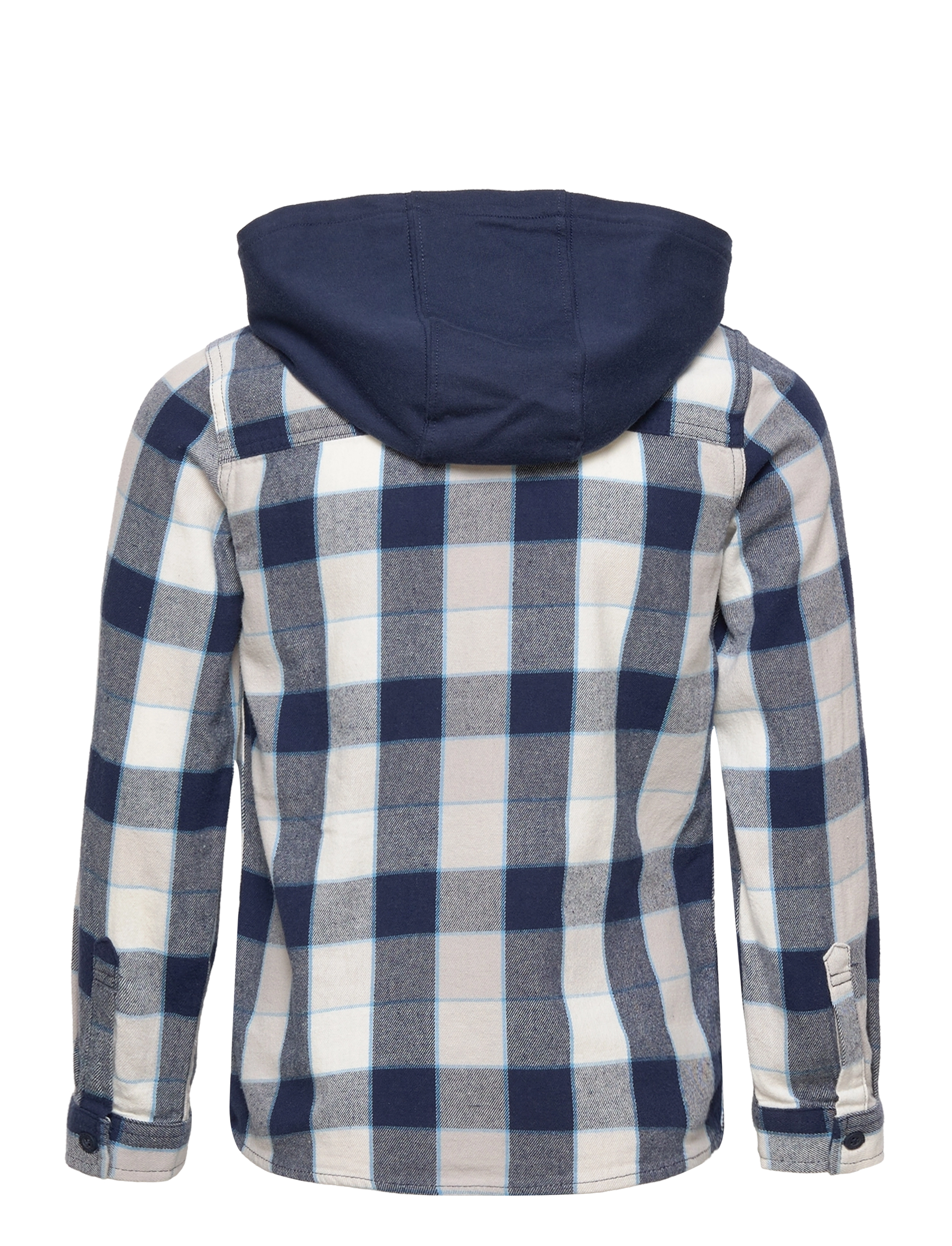 Levi's - LVB FLANNEL HOODED BUTTON UP SHIRT - blue - 1