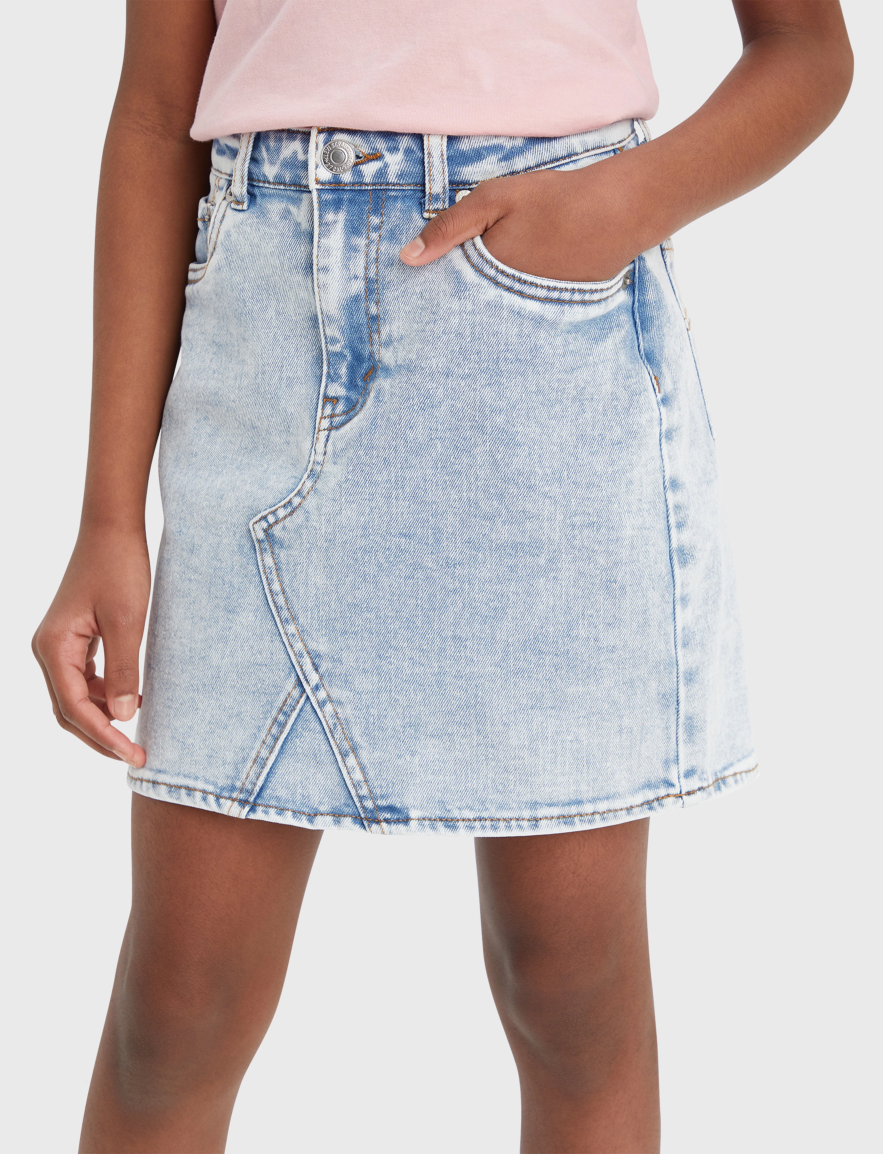 Levi's - LVG HIGH RISE DENIM SKIRT - blue - 4