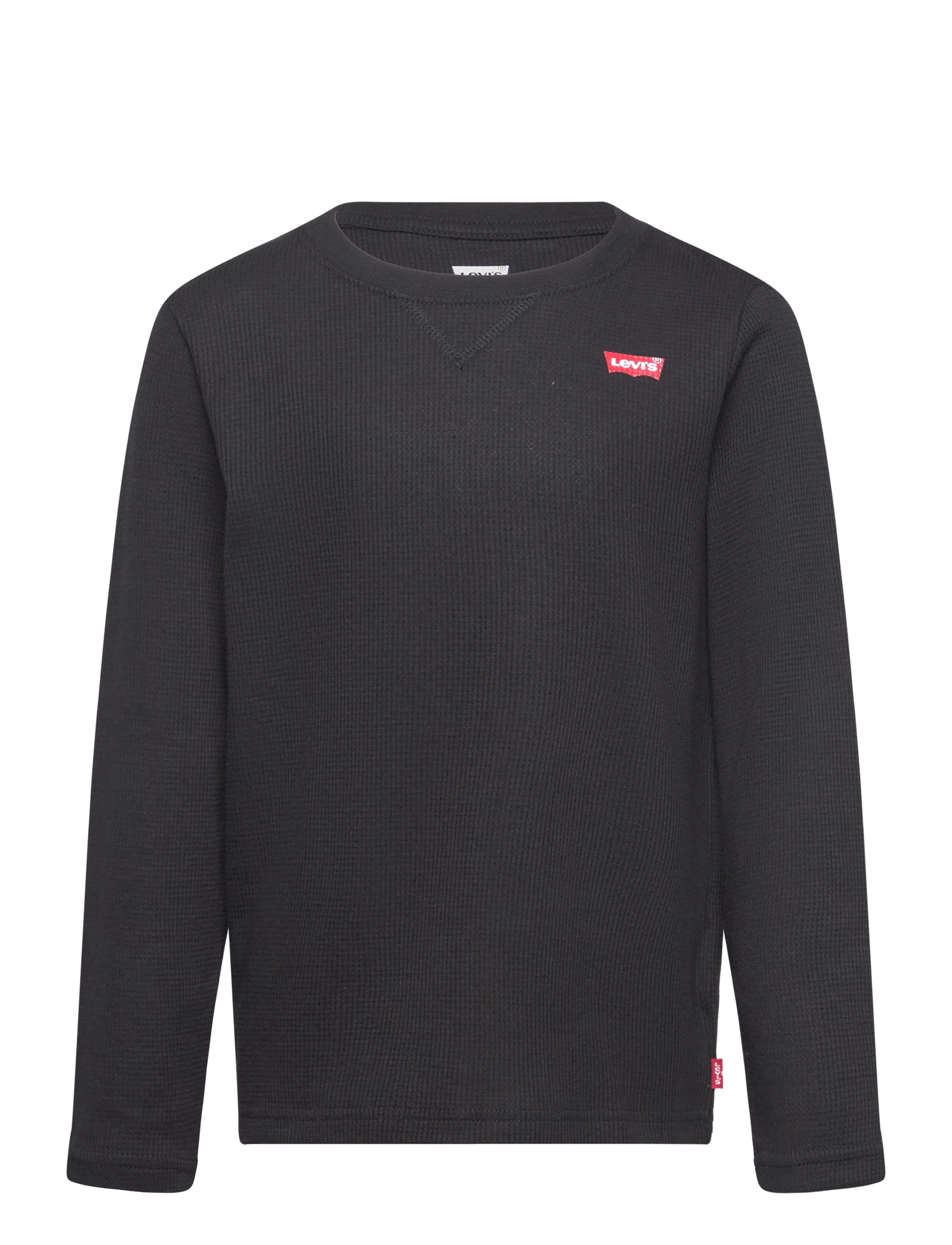 Levi's Thermal Crew Knit Top, 104, T-shirts, Schwarz - Long-sleeved Kinder