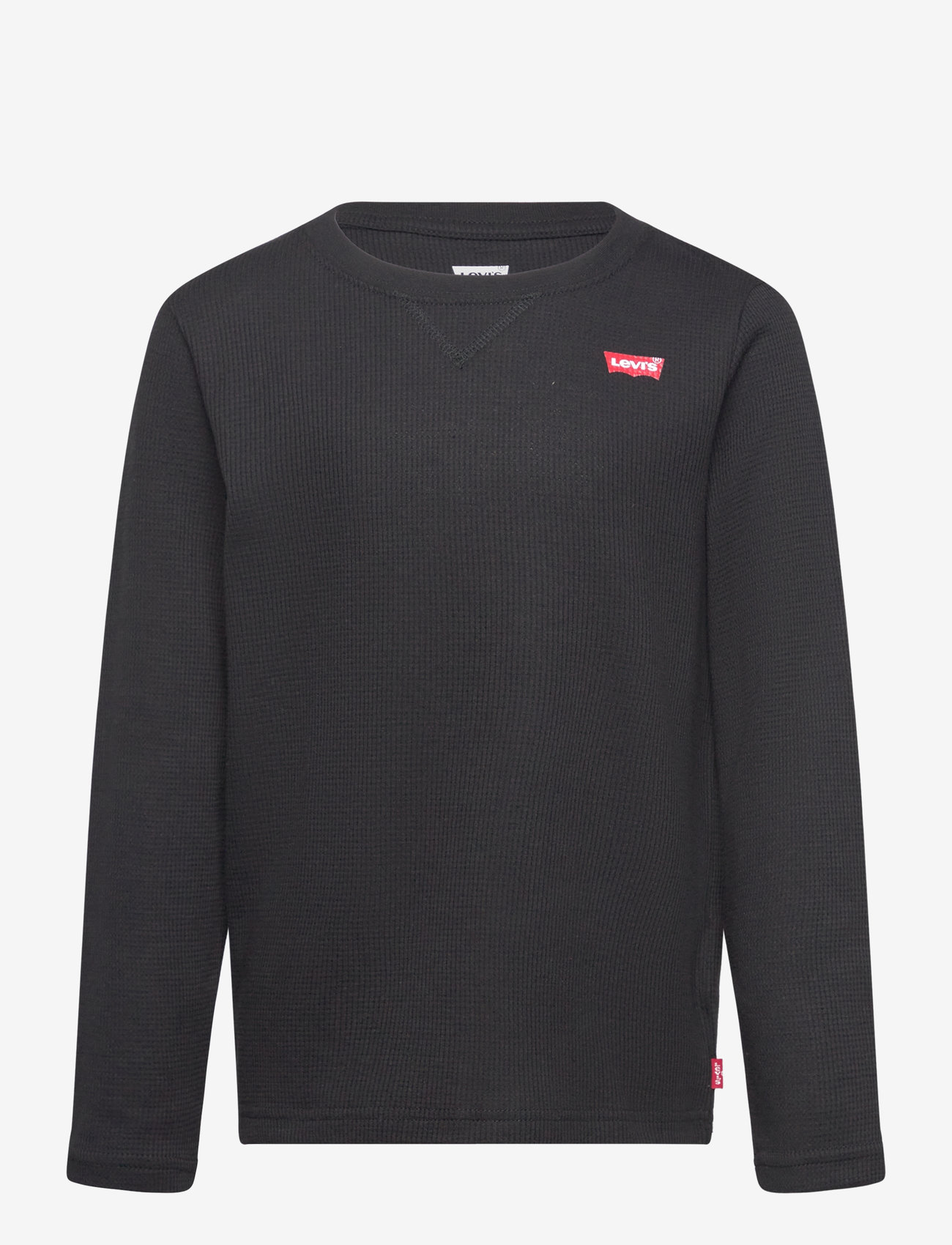 Levi's - Levi's® Thermal Crew Knit Top - langærmede t-shirts - black - 0