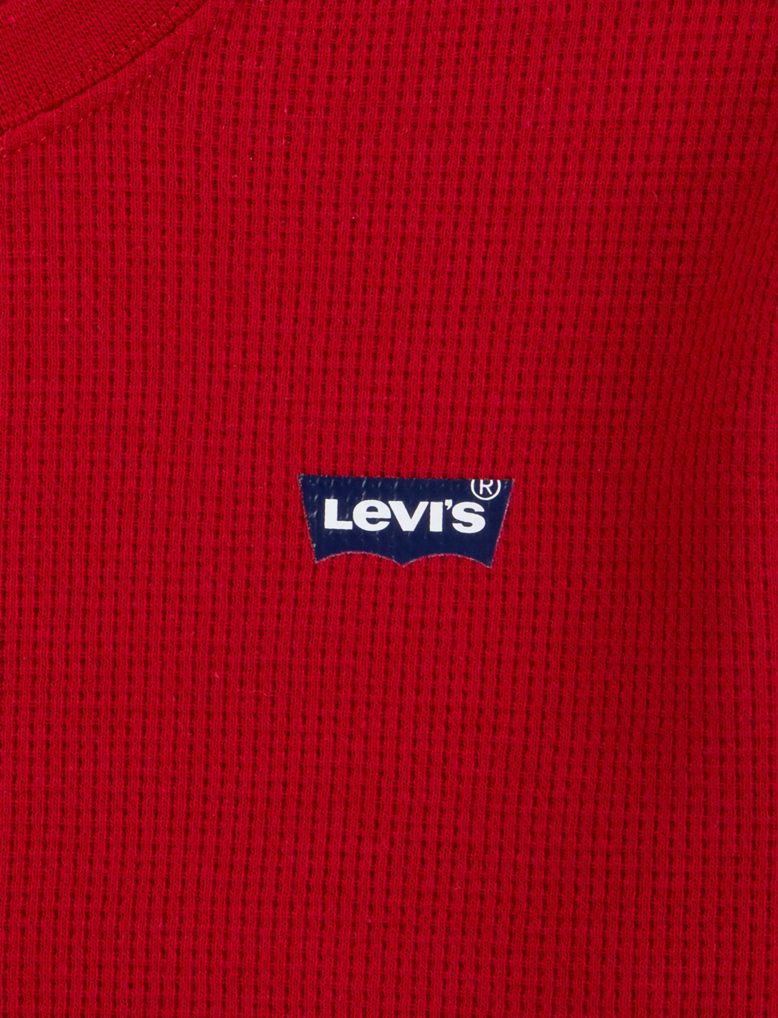 Levi's - Levi's® Thermal Crew Knit Top - långärmade t-shirts - red - 2