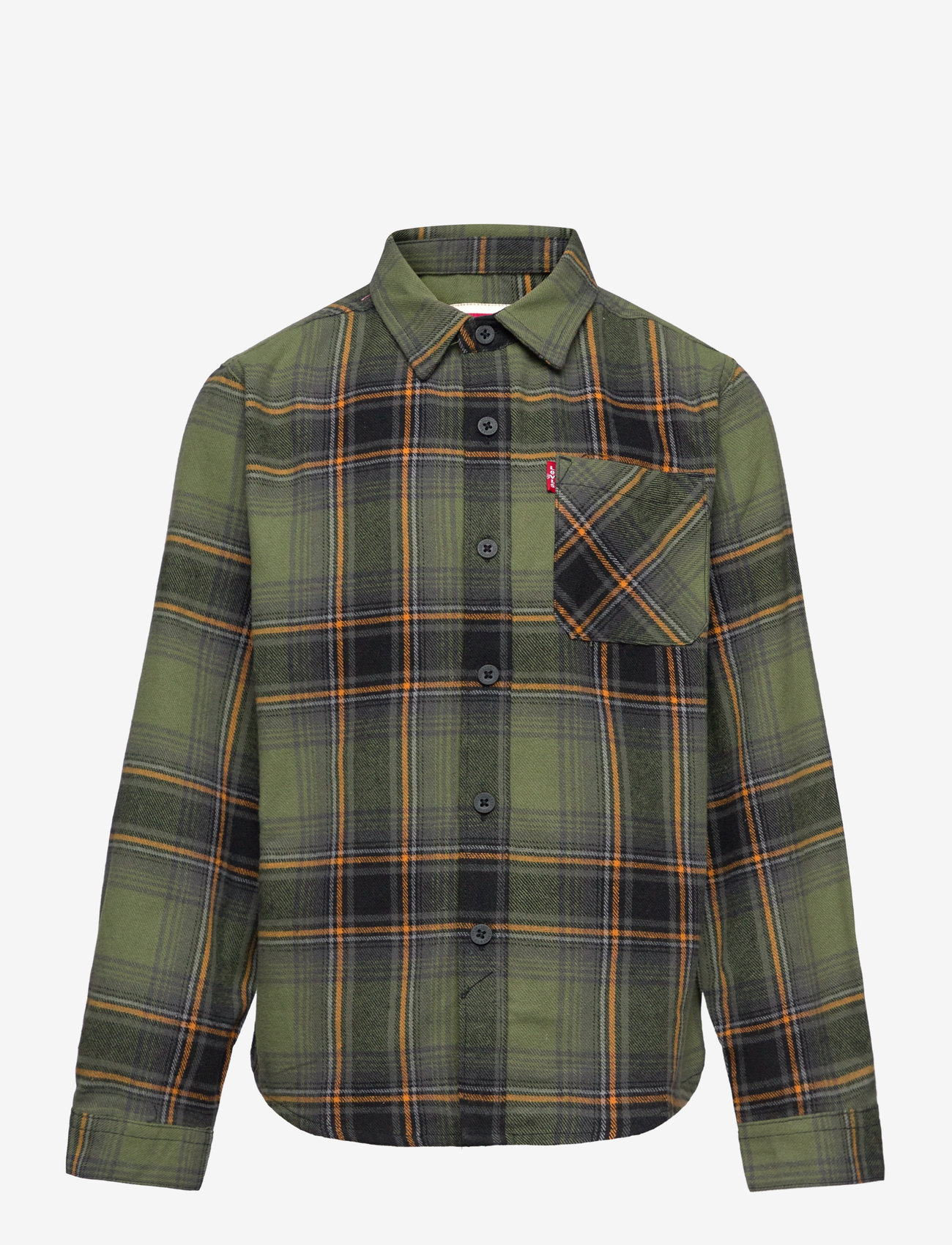 Levi's - Levi's® Plaid Flannel Pocket Shirt - langärmlige hemden - green - 0