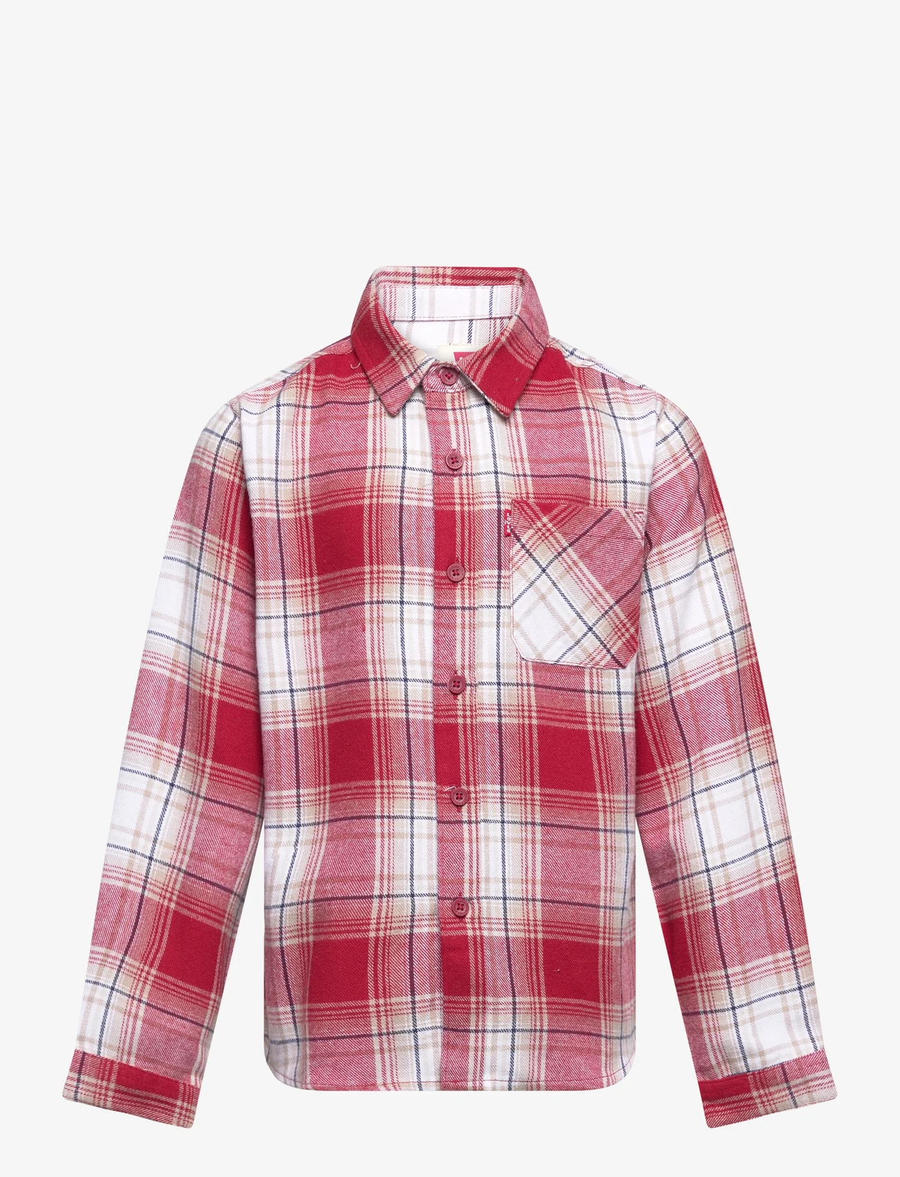 Levi's - Levi's® Plaid Flannel Pocket Shirt - long-sleeved shirts - red - 0