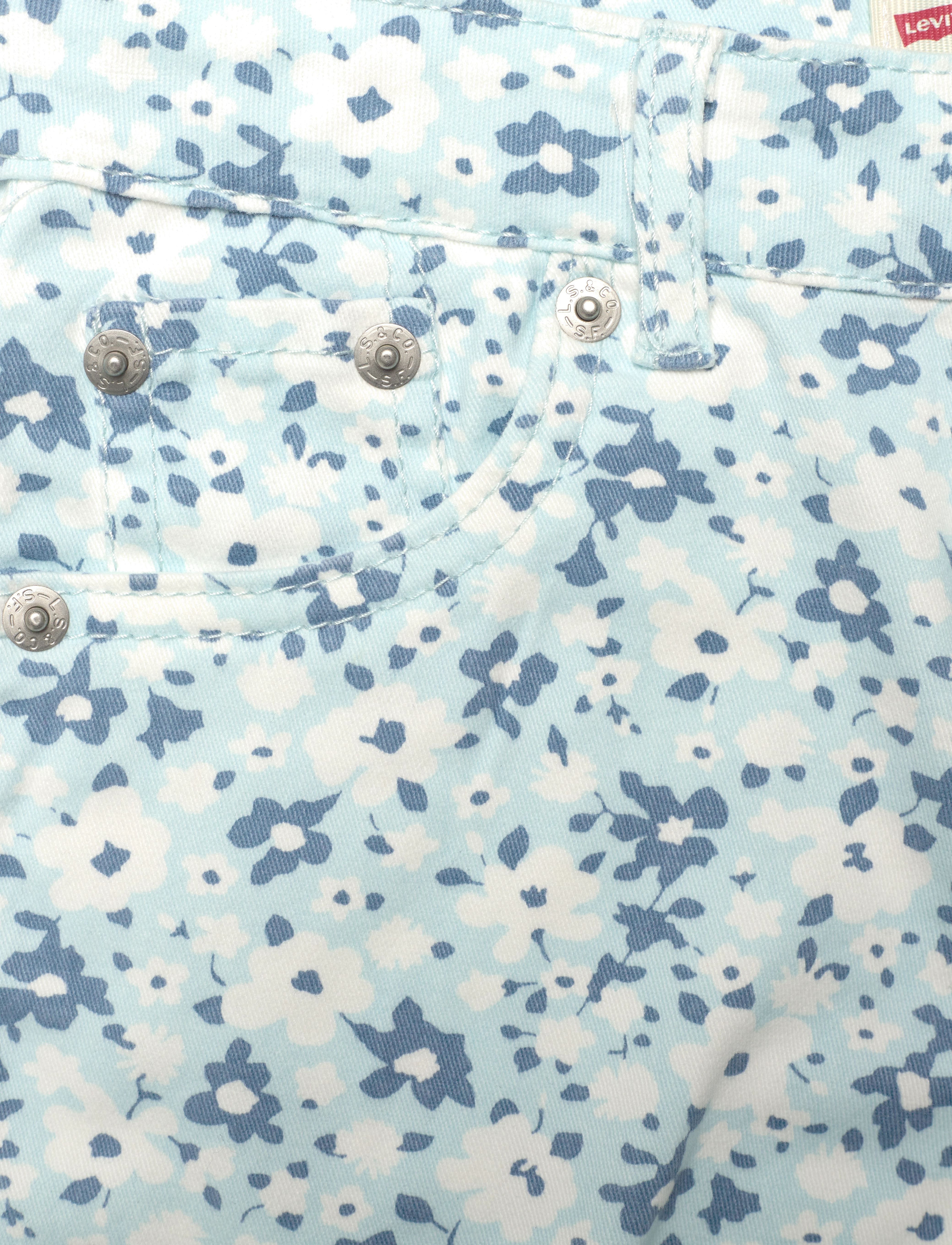 Levi's - Levi's Printed Girlfriend Shorts - blue - 2