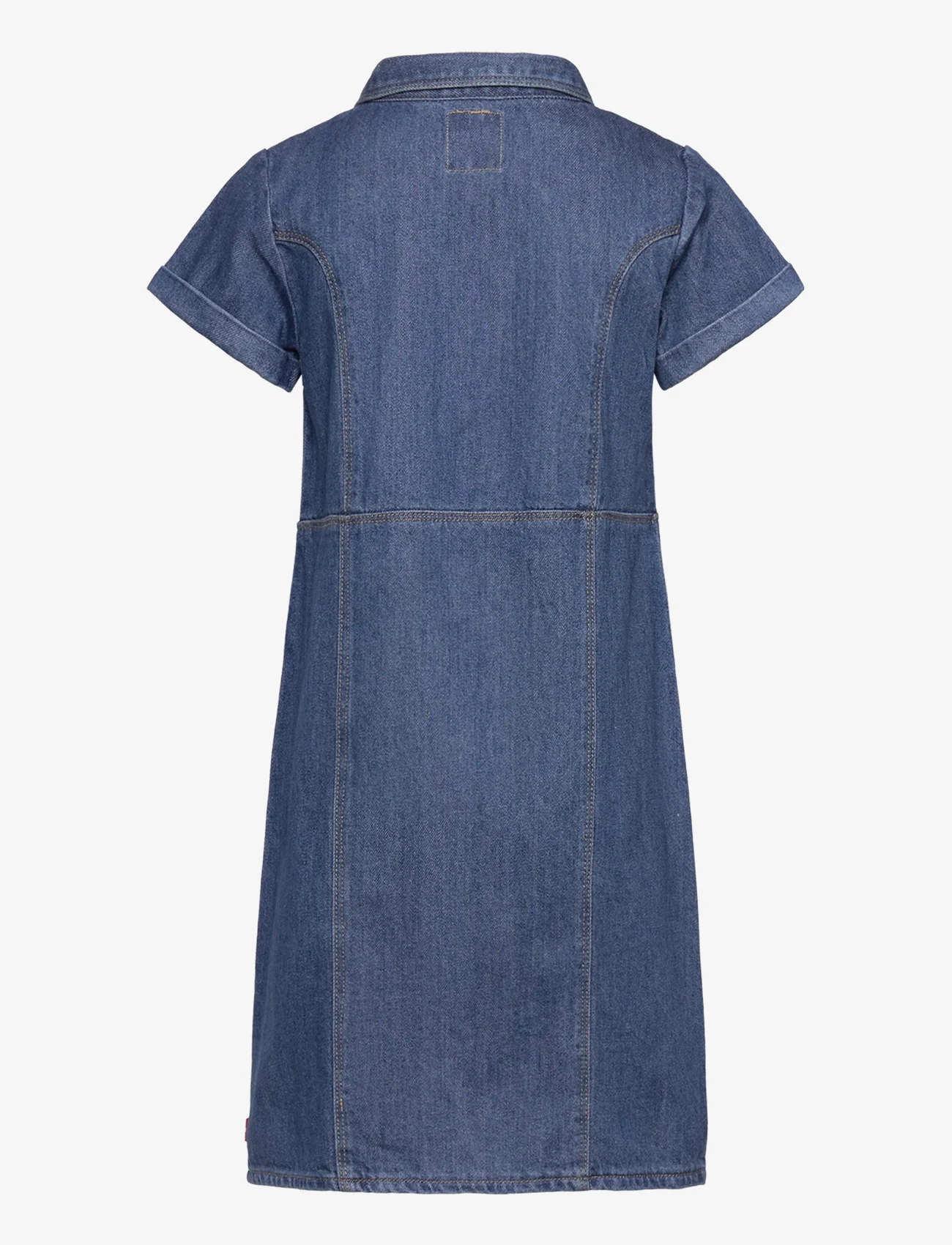 Levi's - Levi's Button-Front Denim Dress - kortärmade vardagsklänningar - blue - 1
