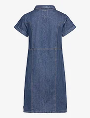 Levi's - Levi's Button-Front Denim Dress - lühikeste varrukatega vabaaja kleidid - blue - 1