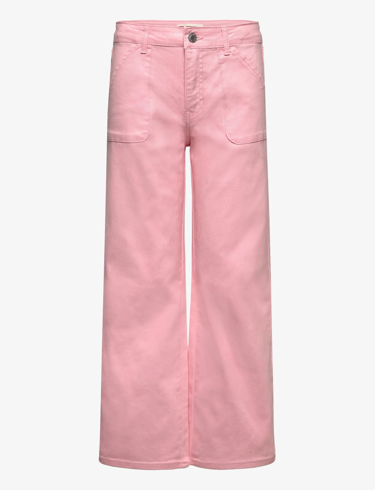 Levi's - Levi's Cropped Wide Leg Pants - džinsi ar platām starām - pink - 0