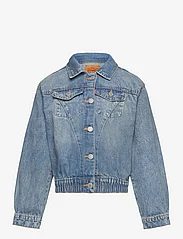 Levi's - Levi's Oversized Scrunchie Waist Trucker Jacket - spring jackets - blue - 0