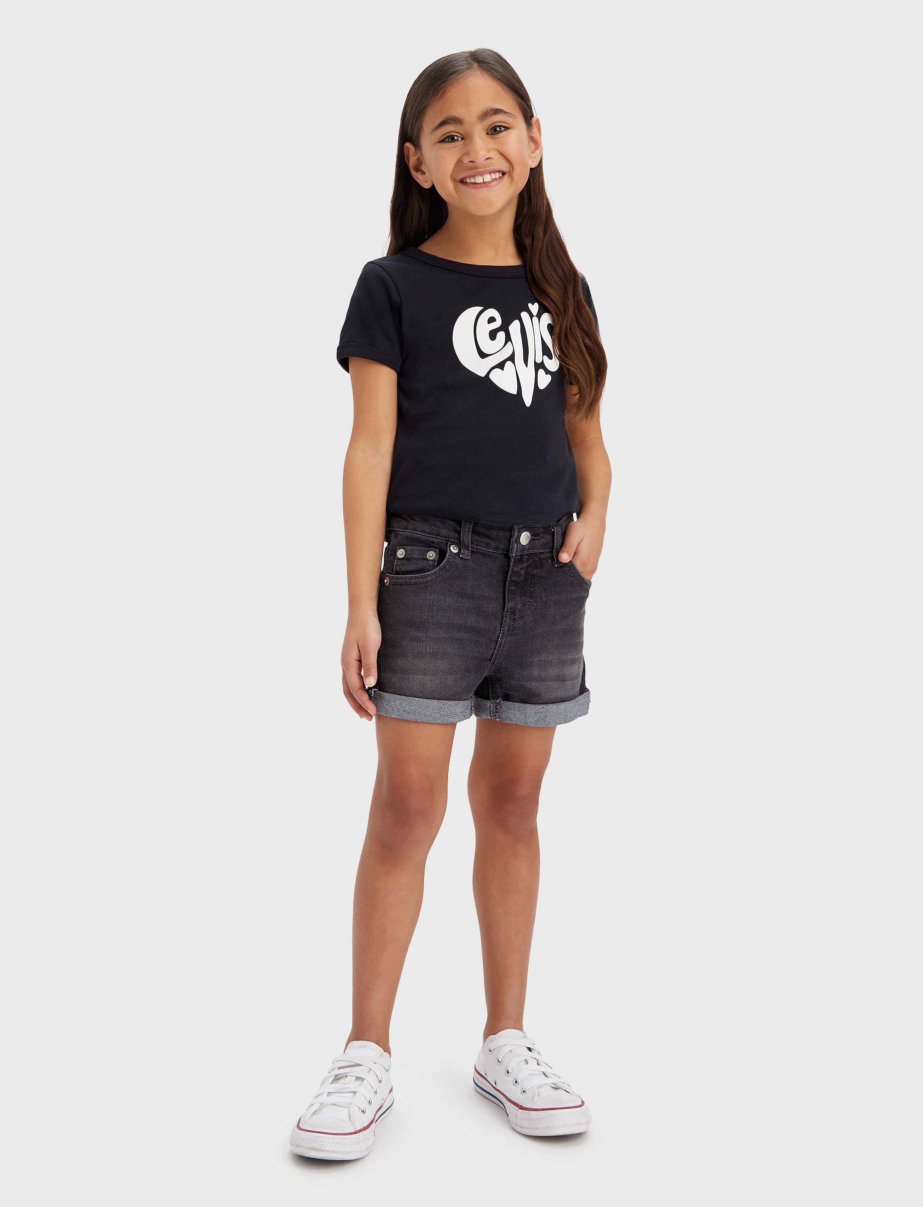 Levi's - Levi's Cuffed Girlfriend Shorts - dark grey - 2