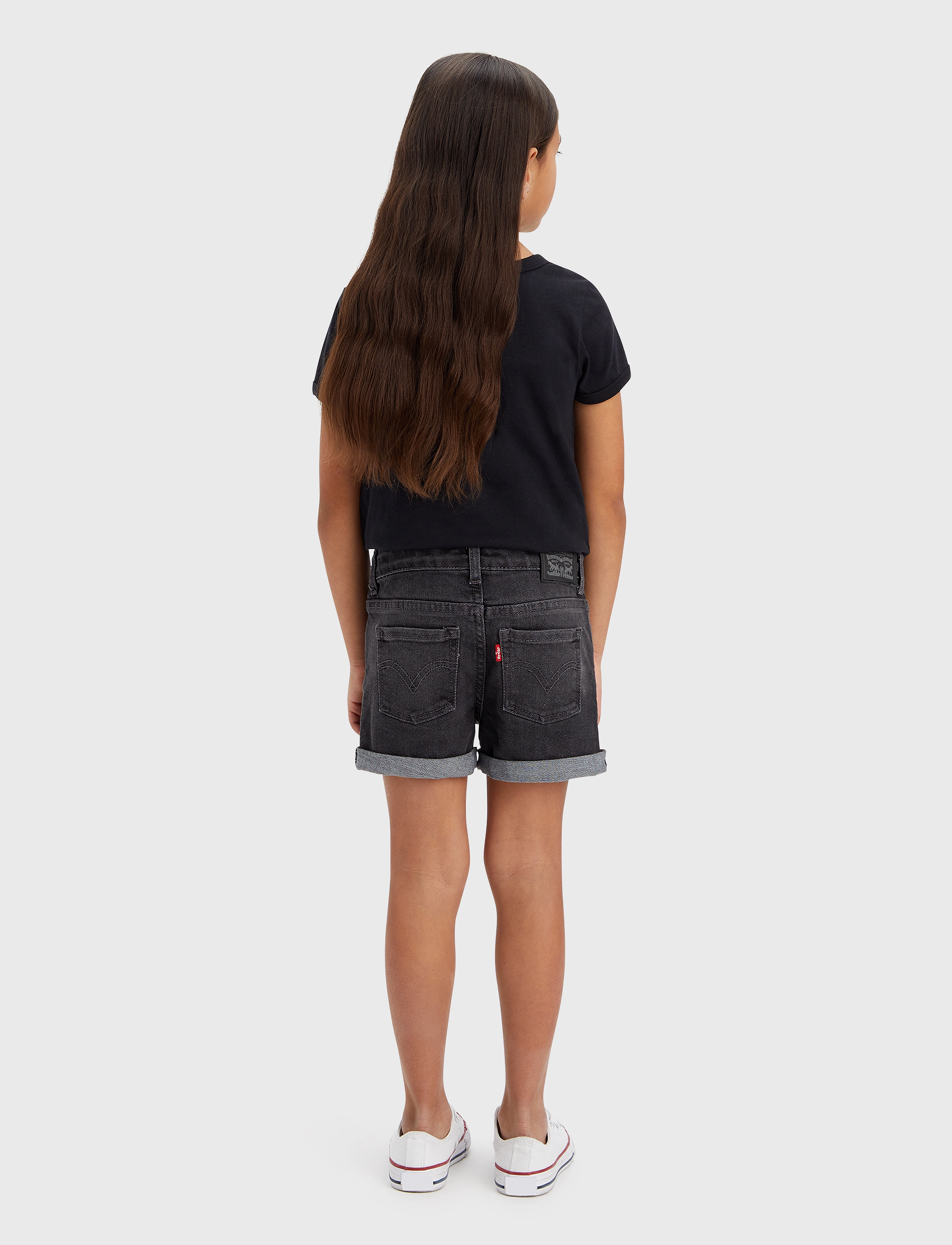 Levi's - Levi's Cuffed Girlfriend Shorts - dark grey - 3