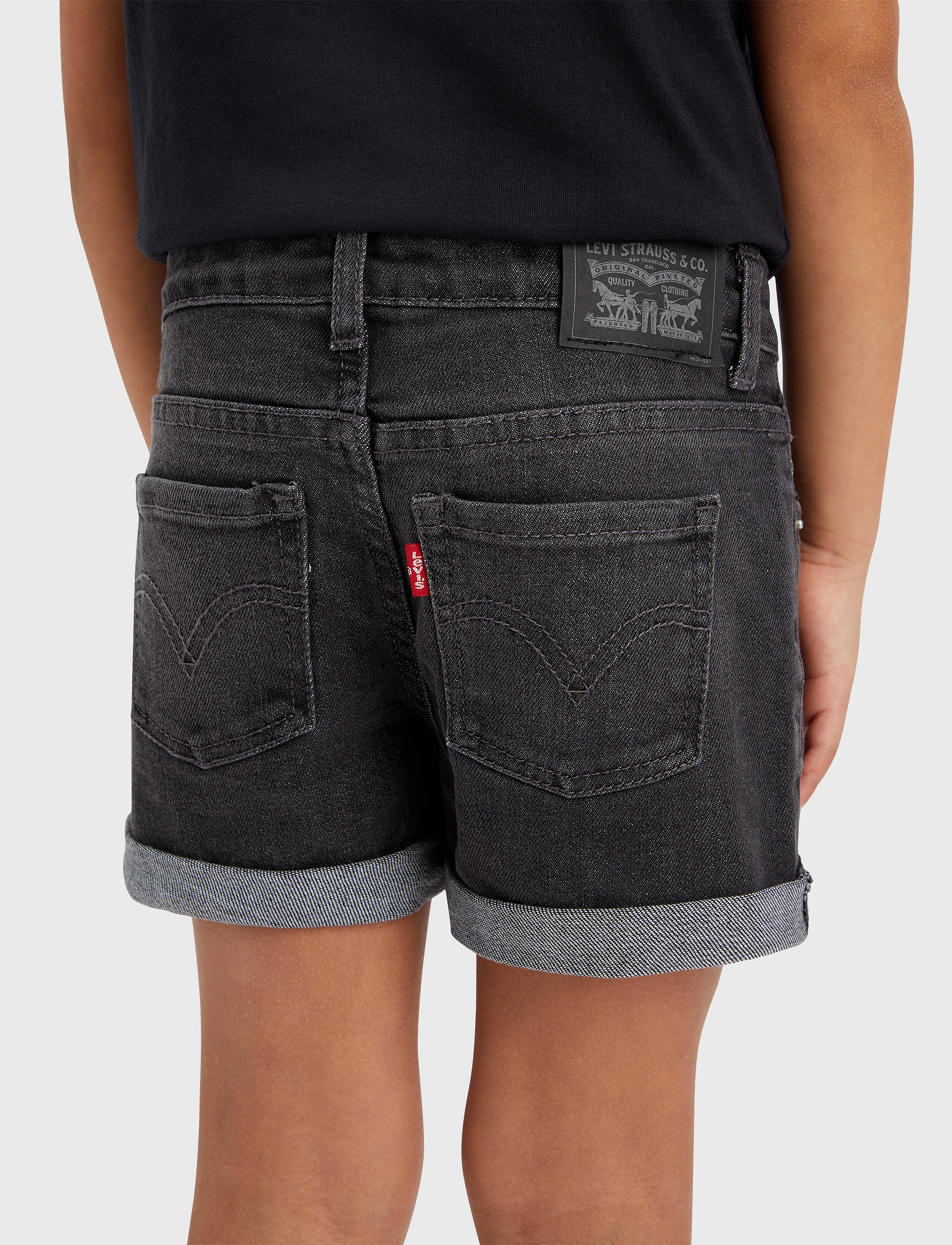 Levi's - Levi's Cuffed Girlfriend Shorts - dark grey - 4