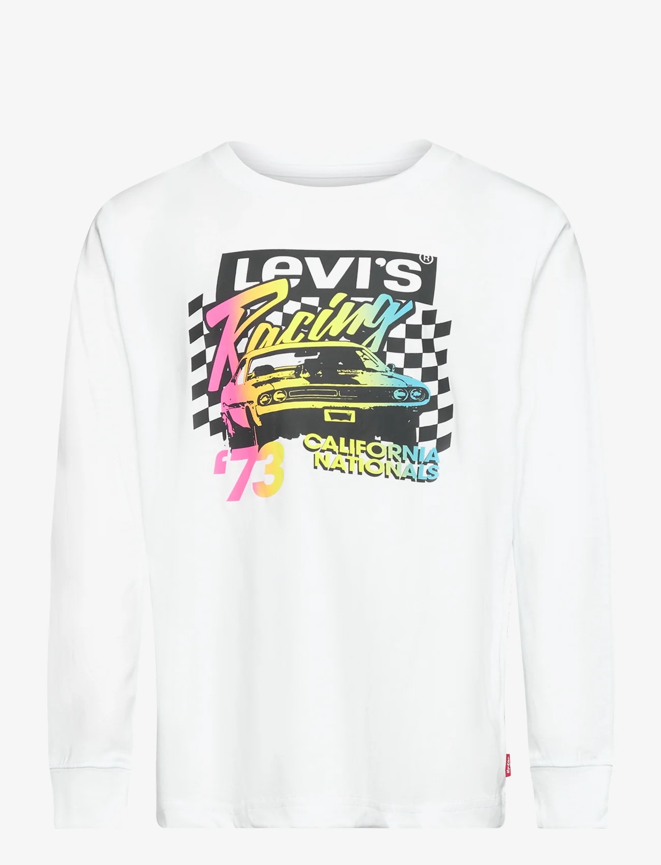 Levi's - Levi's Racing Box Tab Tee - langærmede t-shirts - white - 0