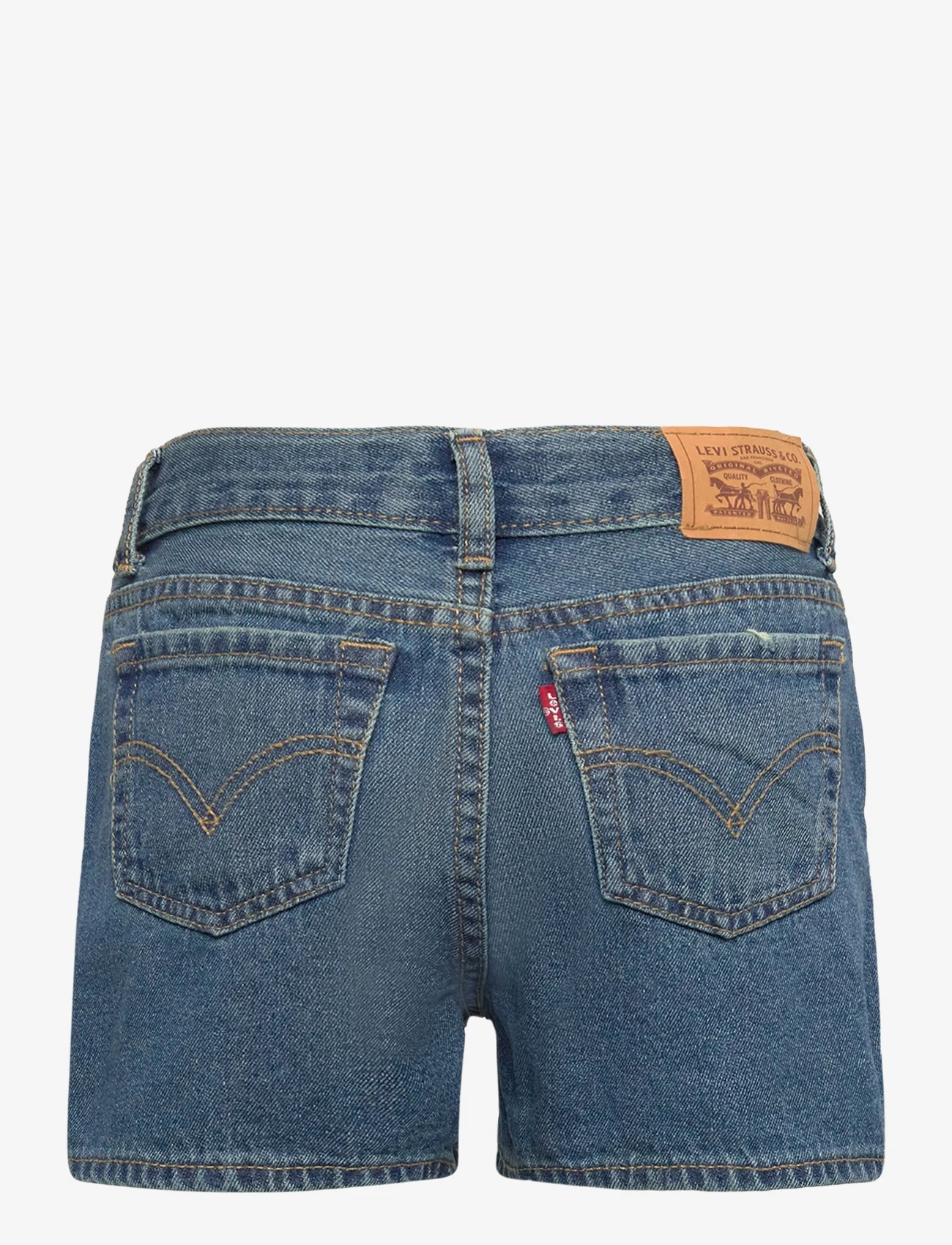 Levi's - Levi's Folded Mini Mom Shorts - lühikesed teksapüksid - middle blue - 1