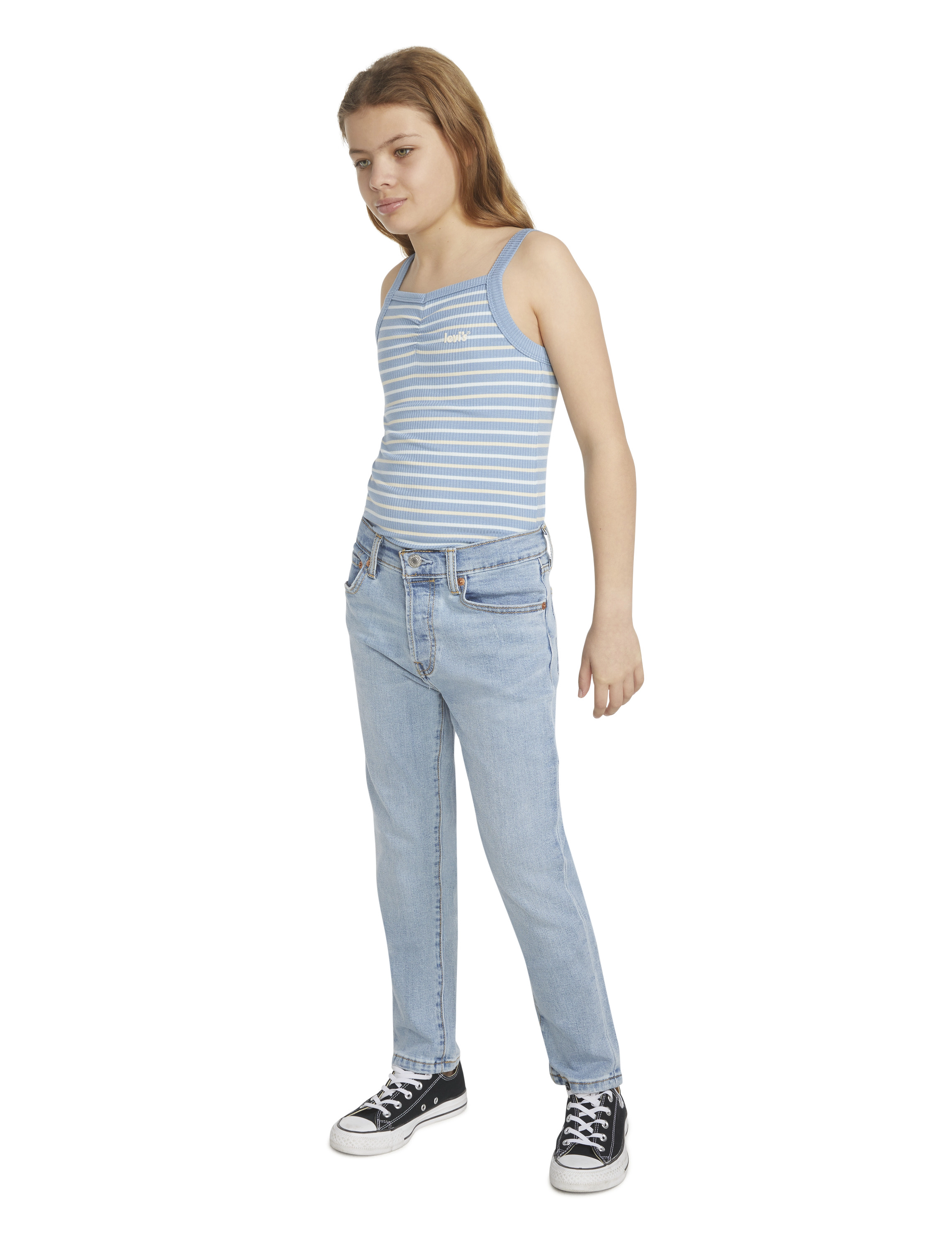 Levi's - LVG 501 ORIGINAL JEANS / LVG 501 ORIGINAL JEANS - laisvo kirpimo džinsai - blue - 4