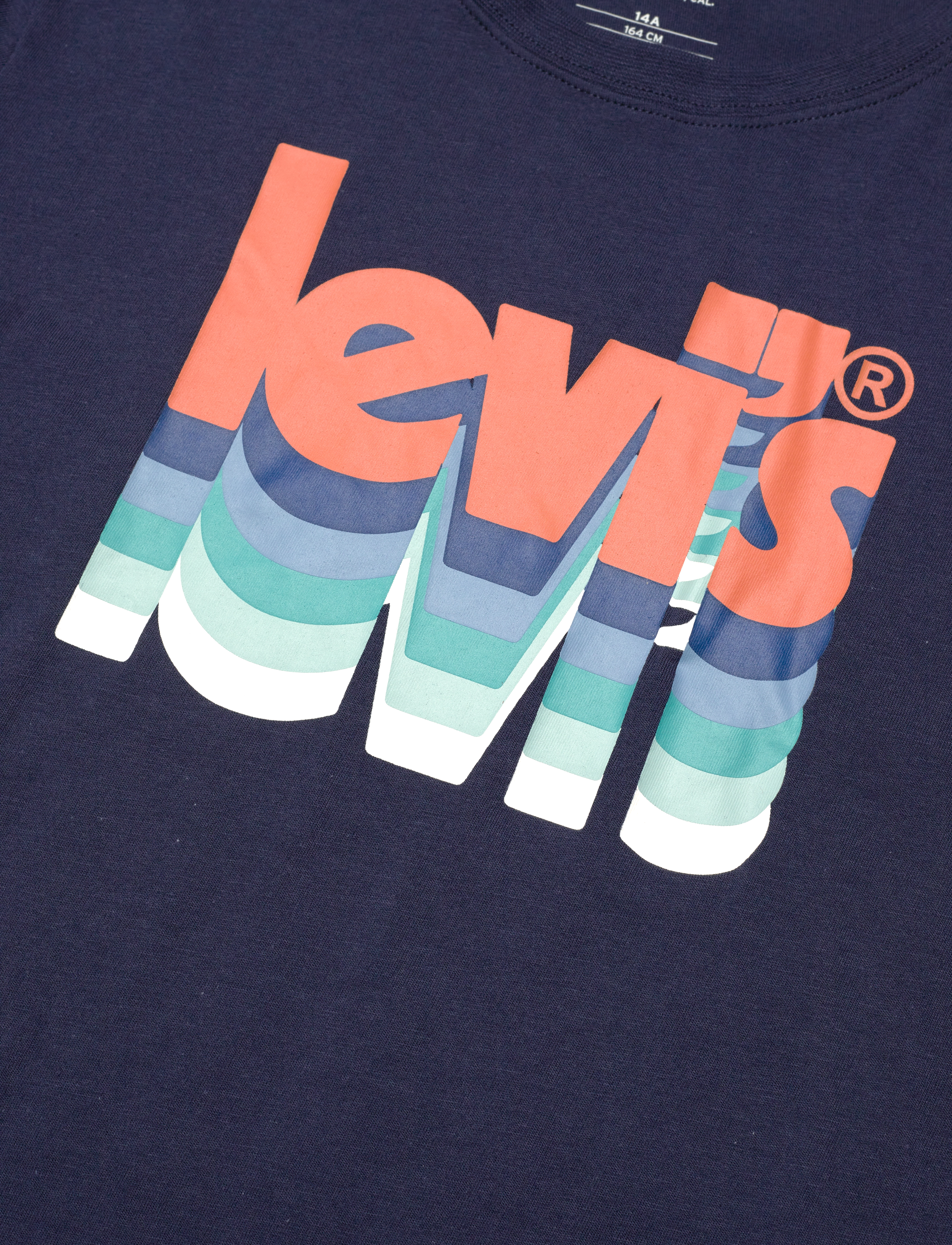 Levi's - Levi's Layered Poster Logo Tee - blue - 2
