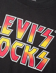 Levi's - Levi's Rocks Tee - kortärmade t-shirts - black - 2