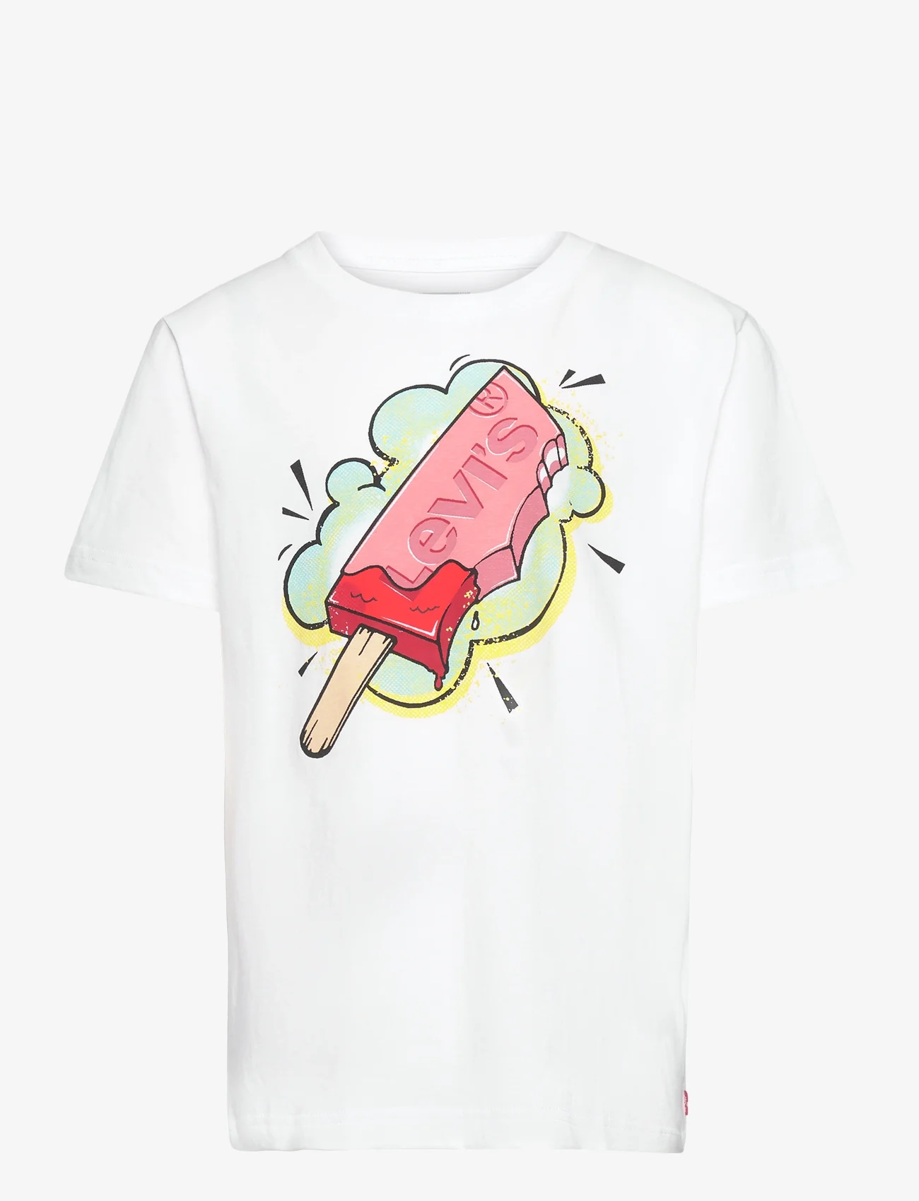 Levi's - Levi's Popsicle Tee - kortärmade t-shirts - white - 0