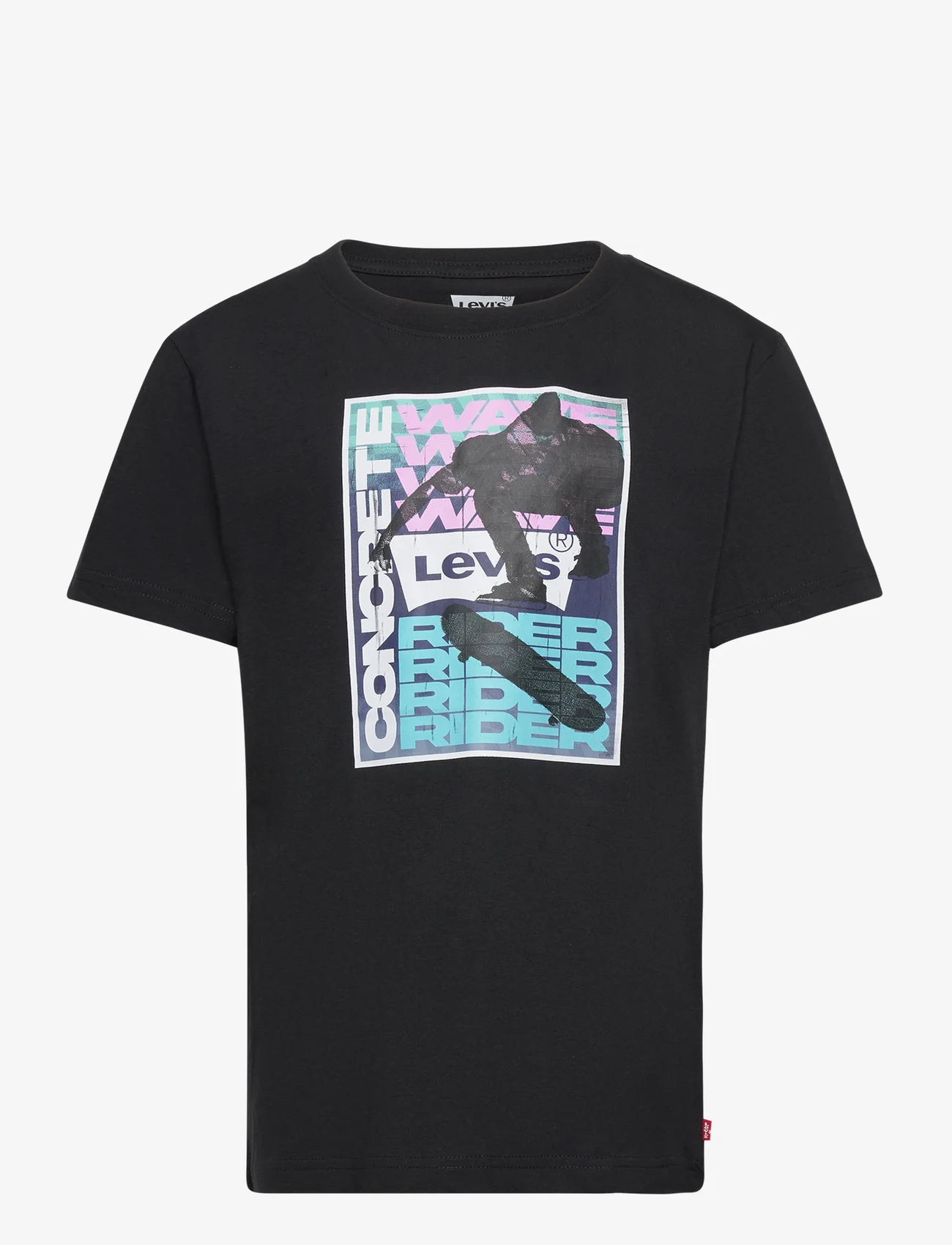 Levi's - Levi's Skater Boy Tee - kortærmede t-shirts - black - 0