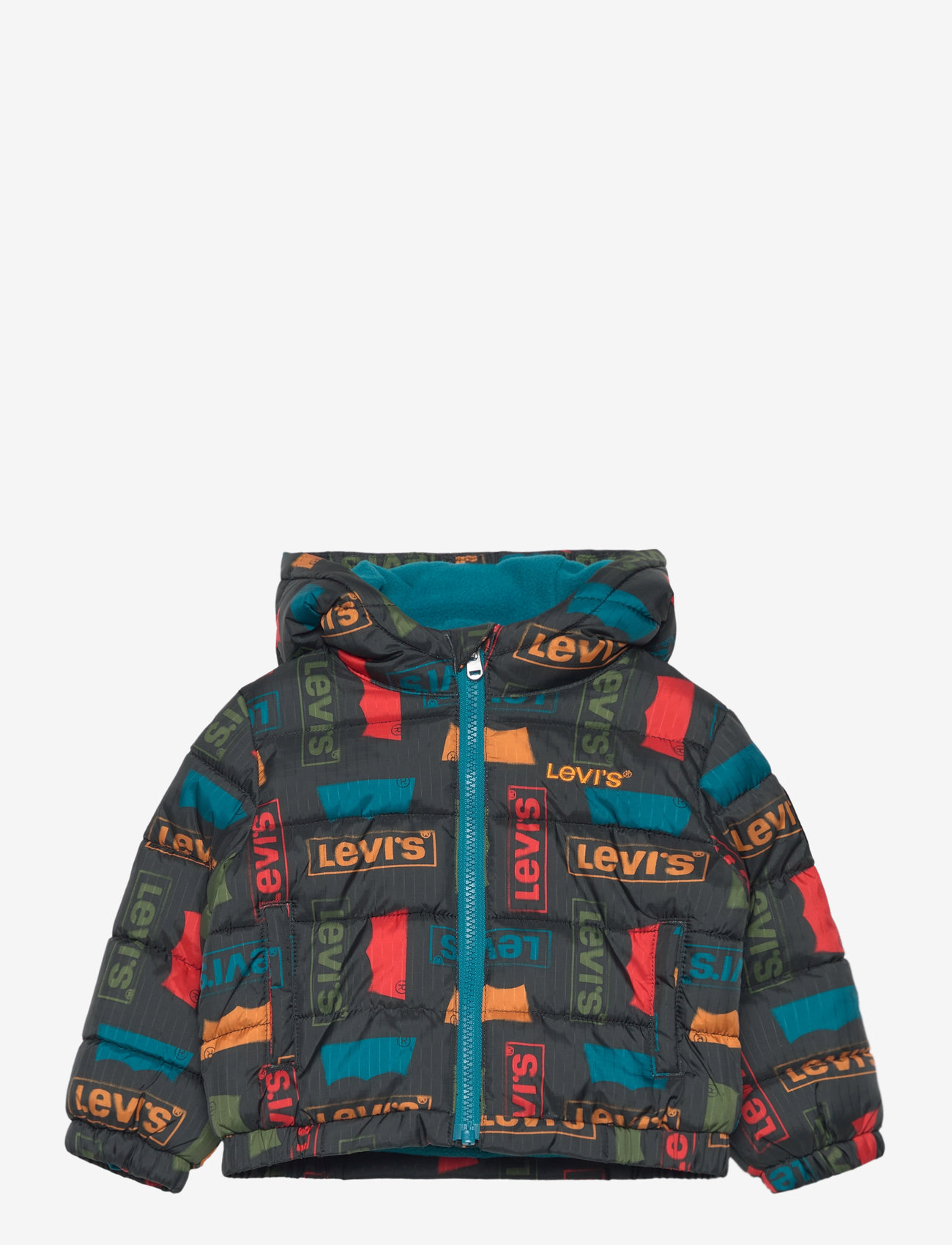 Levi's - Levi's® Core Printed Puffer Jacket - untuva- & toppatakit - blue - 0