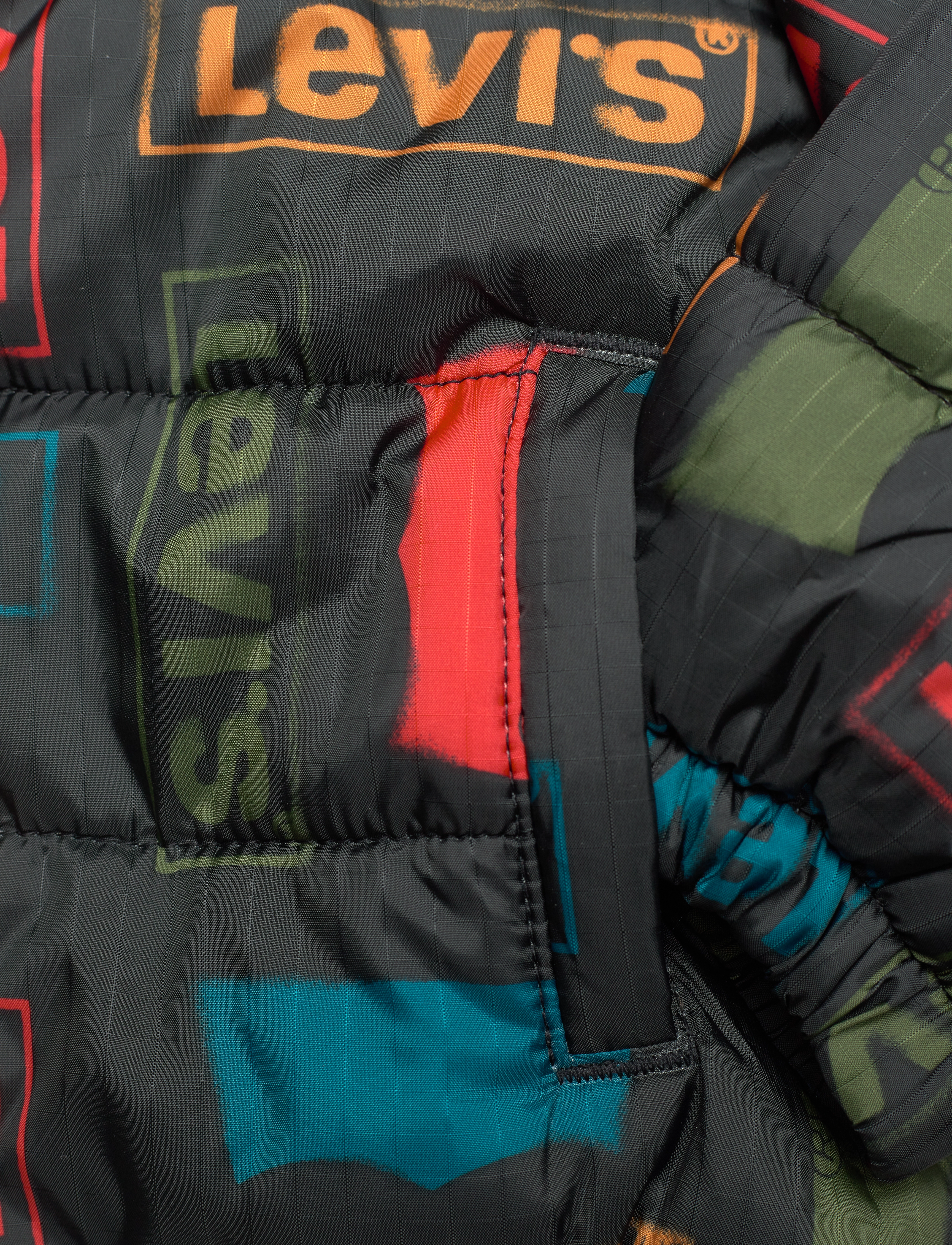 Levi's - Levi's® Core Printed Puffer Jacket - blue - 3