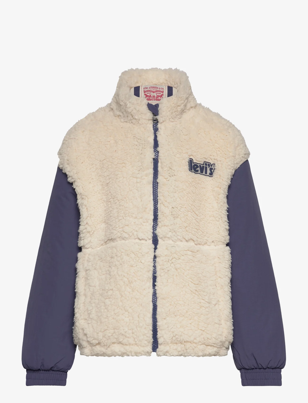 Levi's - Levi's® Boxy Fit Sherpa Jacket - multino audinio striukės - white - 0
