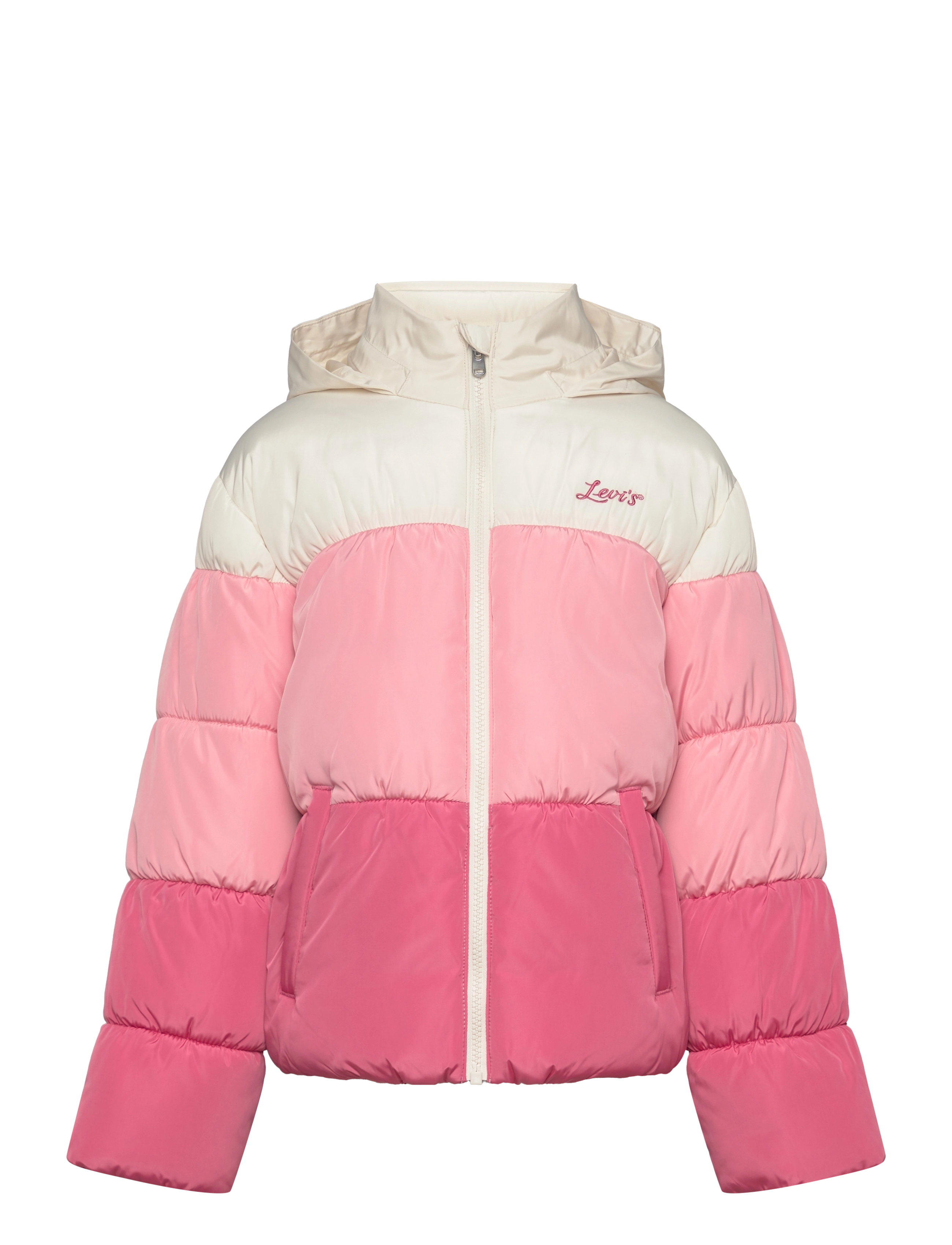 COLOR BLOCK PUFFER / LVG COLOR BLOCK PUFFER - PINK