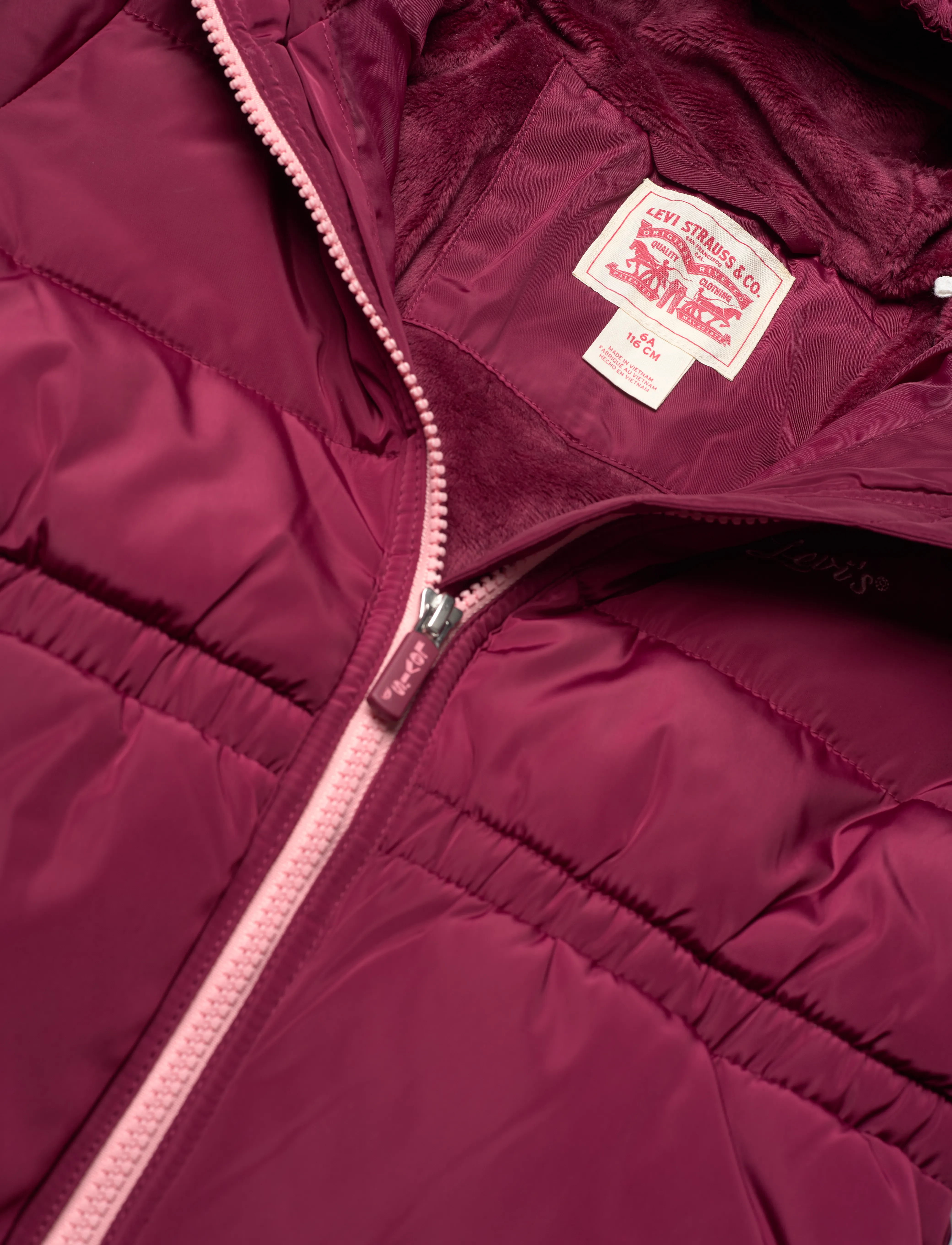 Levi's - Levi's® Thigh Length Puffer Jacket - red - 2