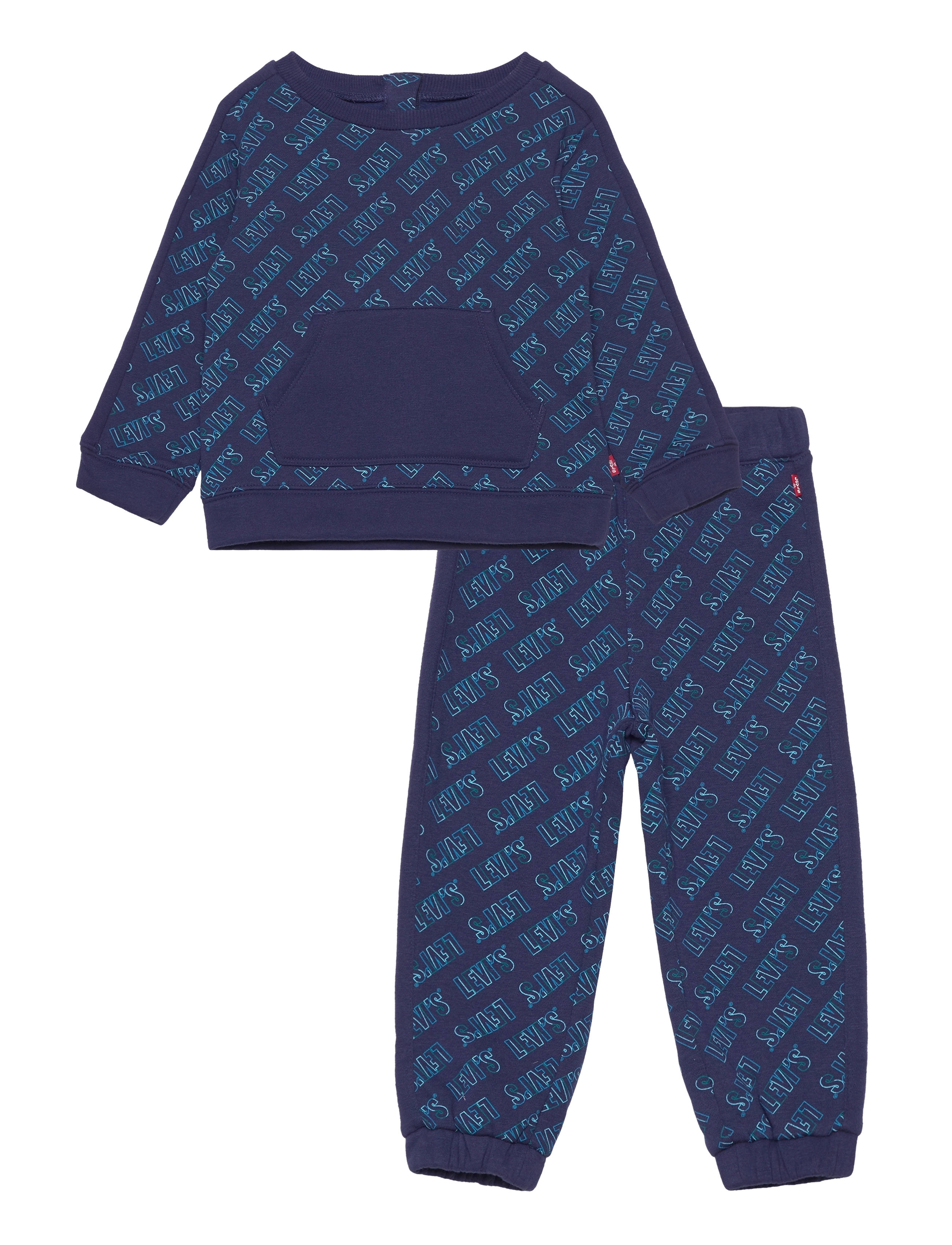 Levi's - Levi's ® Printed Crewneck and Joggers Set - blue - 0