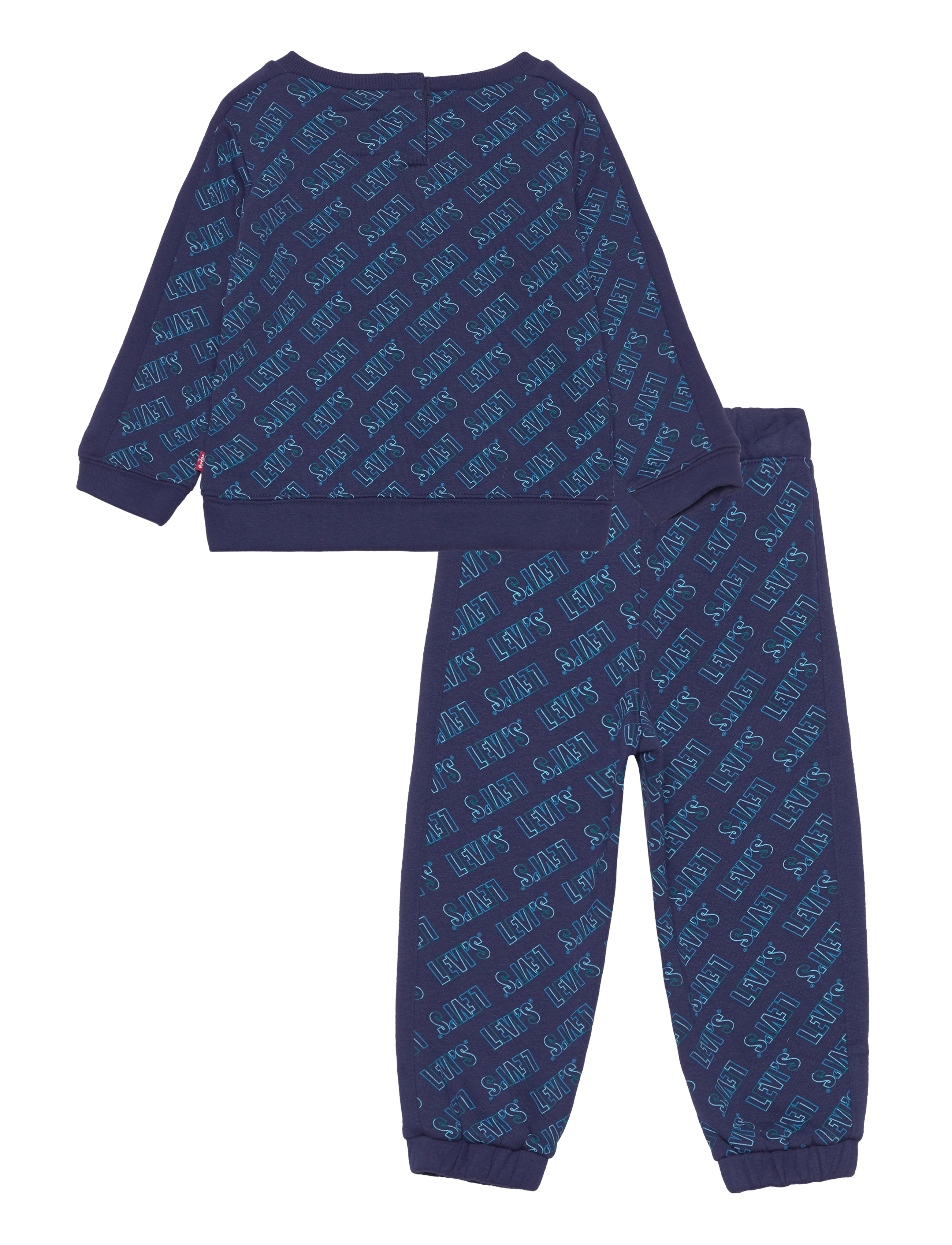 Levi's - Levi's ® Printed Crewneck and Joggers Set - blue - 1