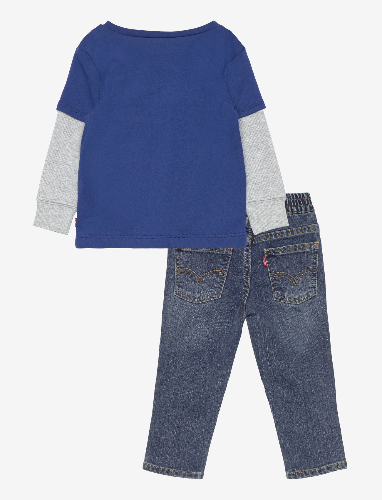 Levi's - Levi's® 2fer Skater Denim Set - komplekti ar t-kreklu ar garām piedurknēm - blue - 1