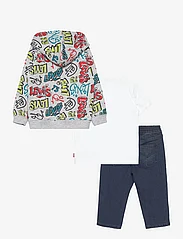Levi's - Levi's® Graffiti Tag 3-Piece Set - komplektai su marškinėliais trumpomis rankovėmis - grey - 1