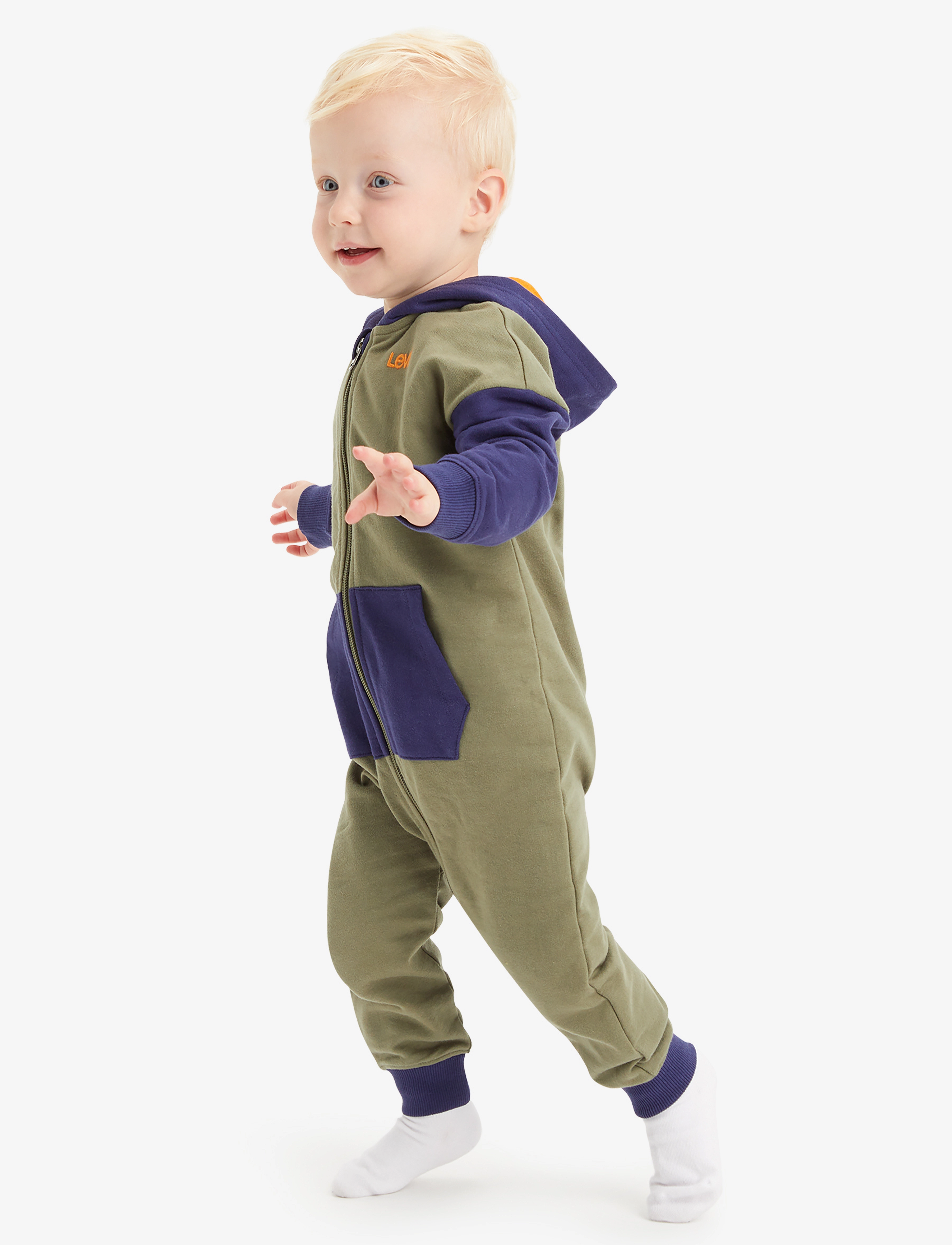 Levi's - Levi's® Colorblocked Hooded Coverall - green - 2