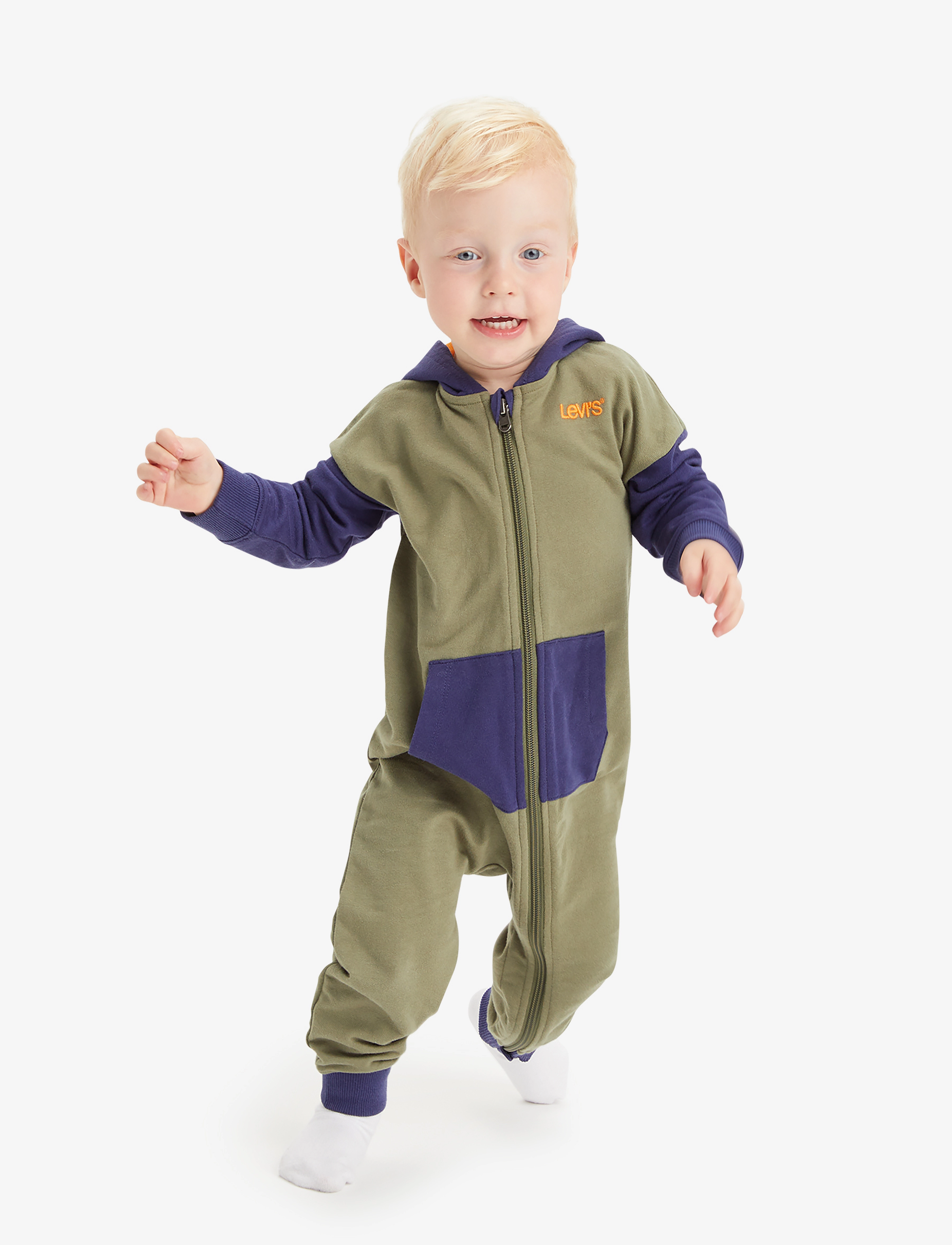 Levi's - Levi's® Colorblocked Hooded Coverall - green - 3