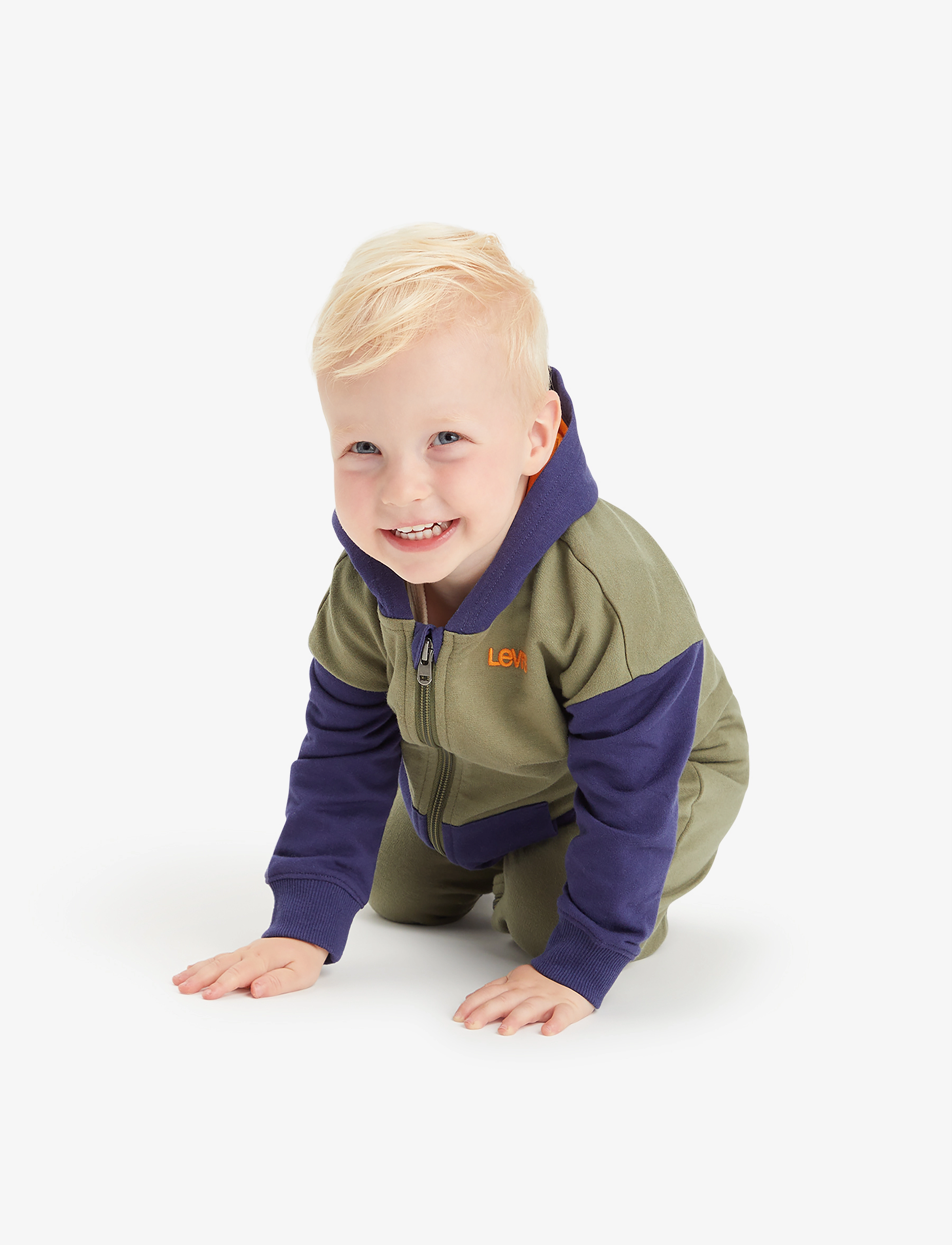 Levi's - Levi's® Colorblocked Hooded Coverall - green - 4