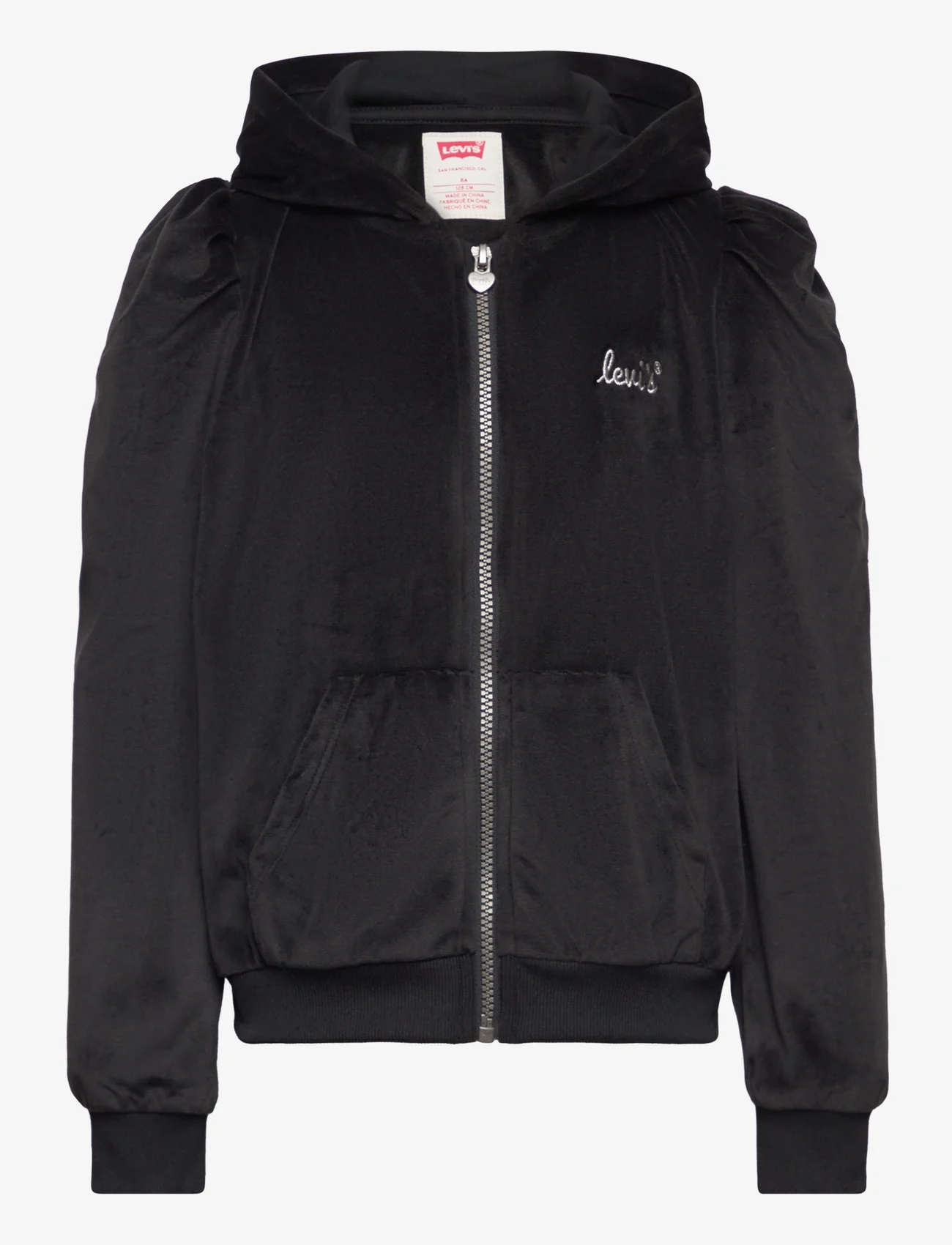 Levi's - Levi's® Velour Zipped Hoodie - hættetrøjer - grey - 0