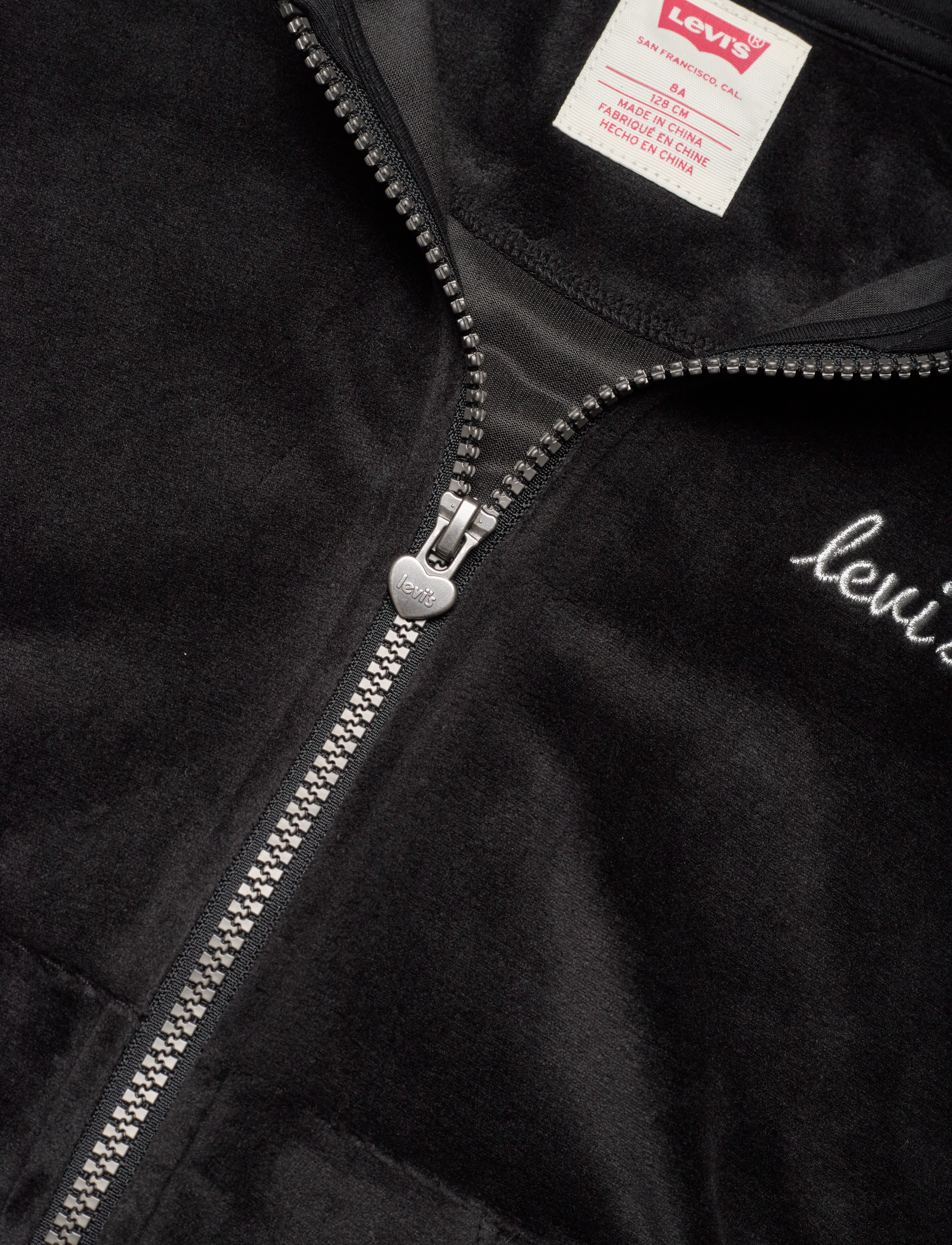 Levi's - Levi's® Velour Zipped Hoodie - grey - 2