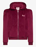 Levi's® Velour Zipped Hoodie - RED