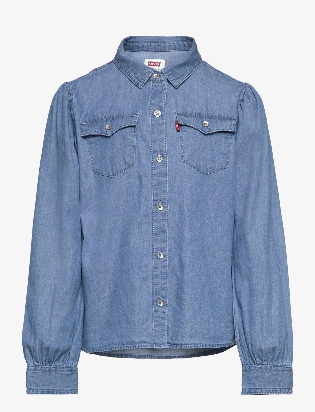 Levi's - Levi's® Full Sleeve Western Denim Shirt - langærmede skjorter - blue - 0