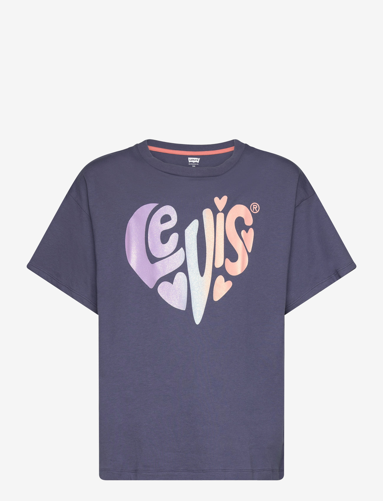 Levi's - Levi's® Heart Oversized Tee - kortärmade t-shirts - blue - 0